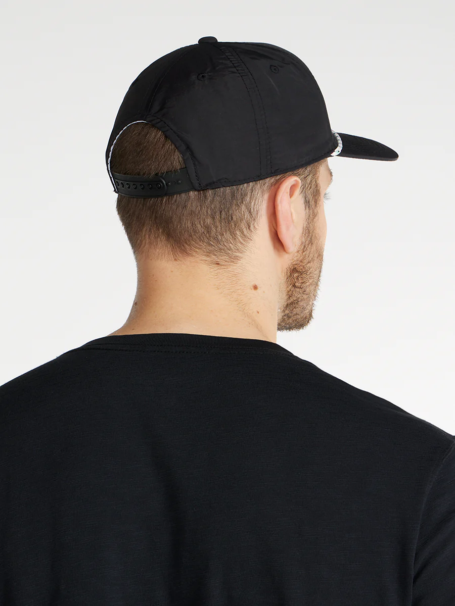 Black Patch Nylon Rope Hat - Image 3