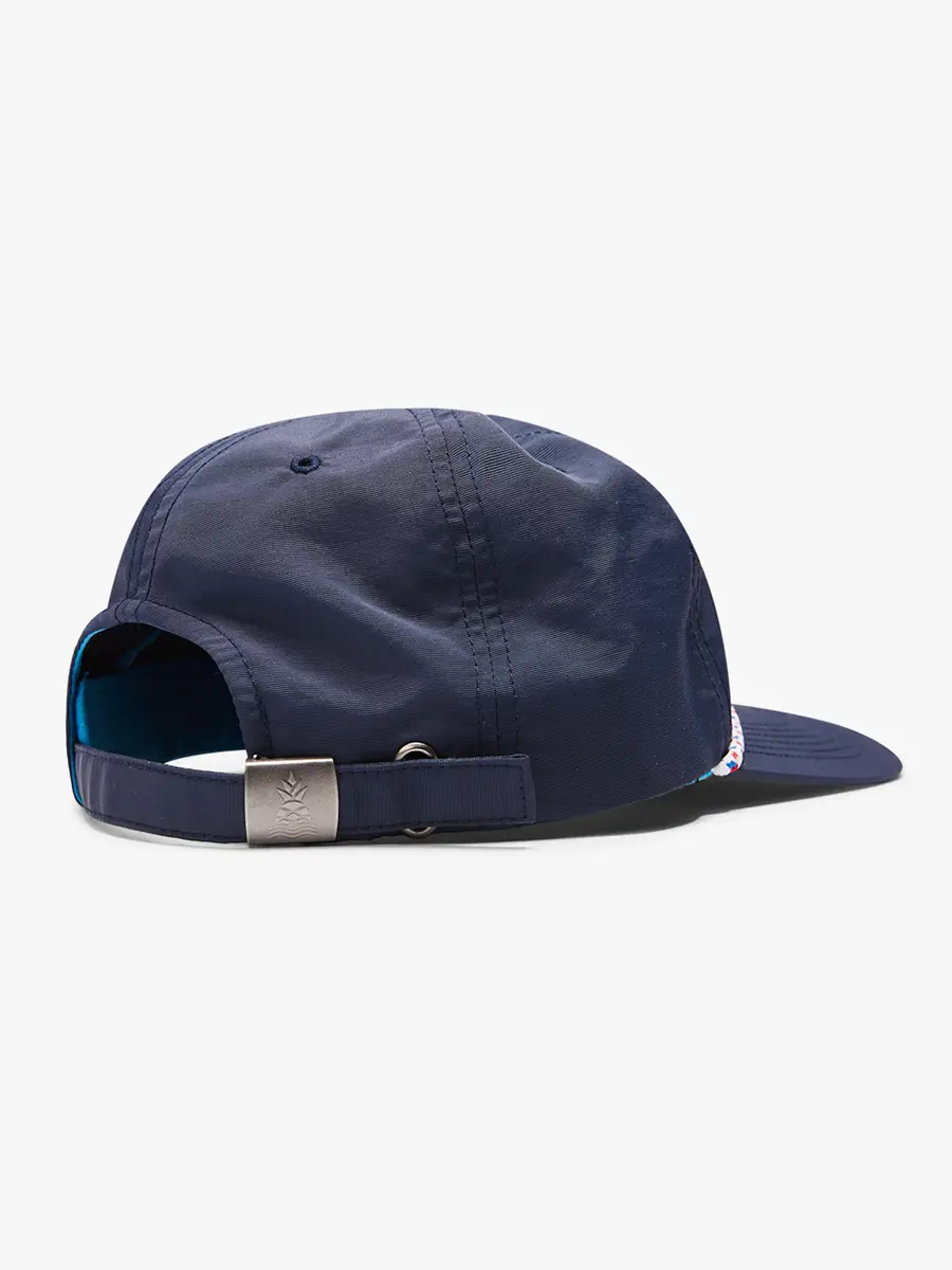 Navy Nylon Rope Hat - Image 2