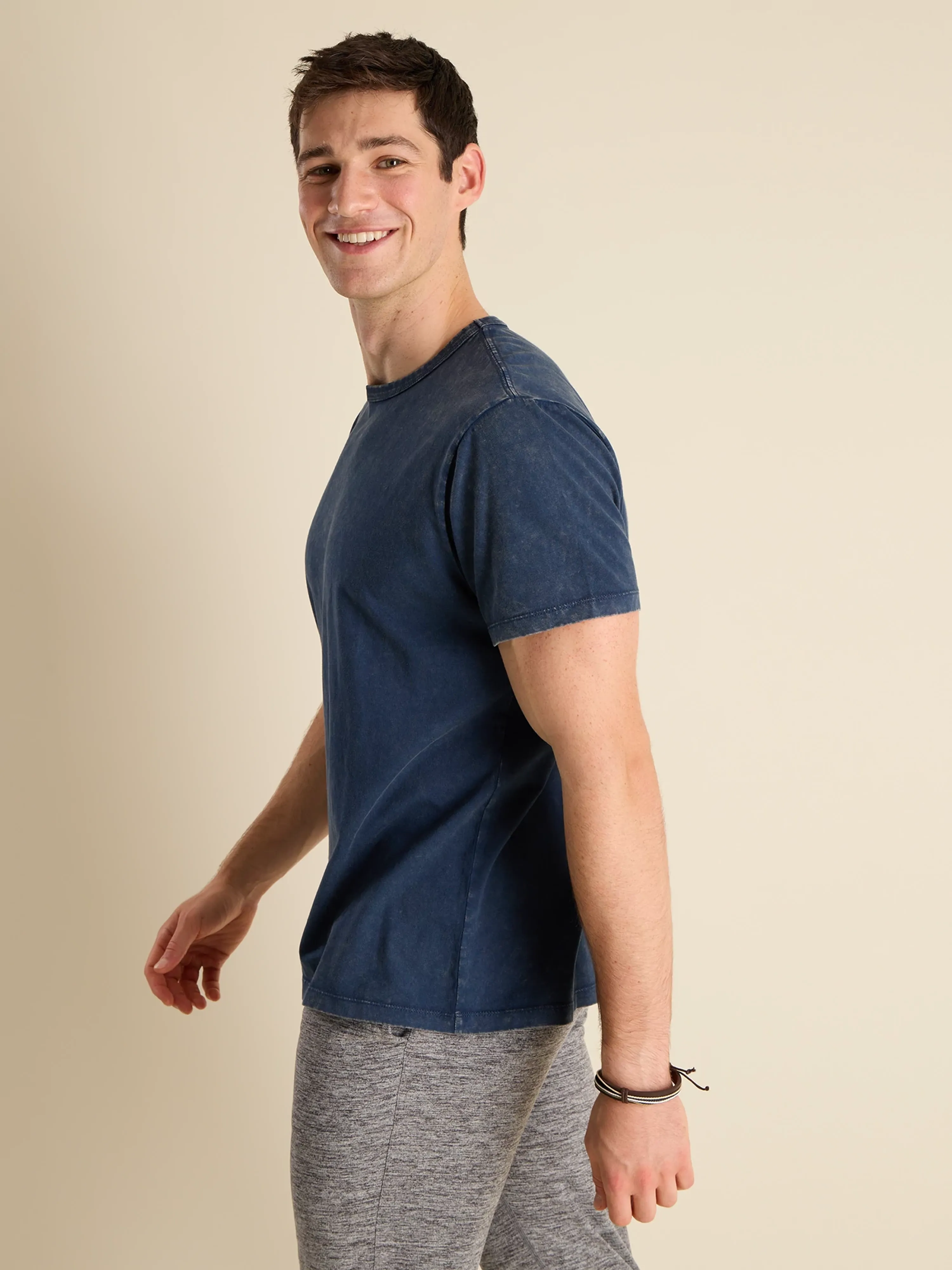 The 24/7, 365 (Essential Non Pocket T-Shirt) - Navy - Image 3
