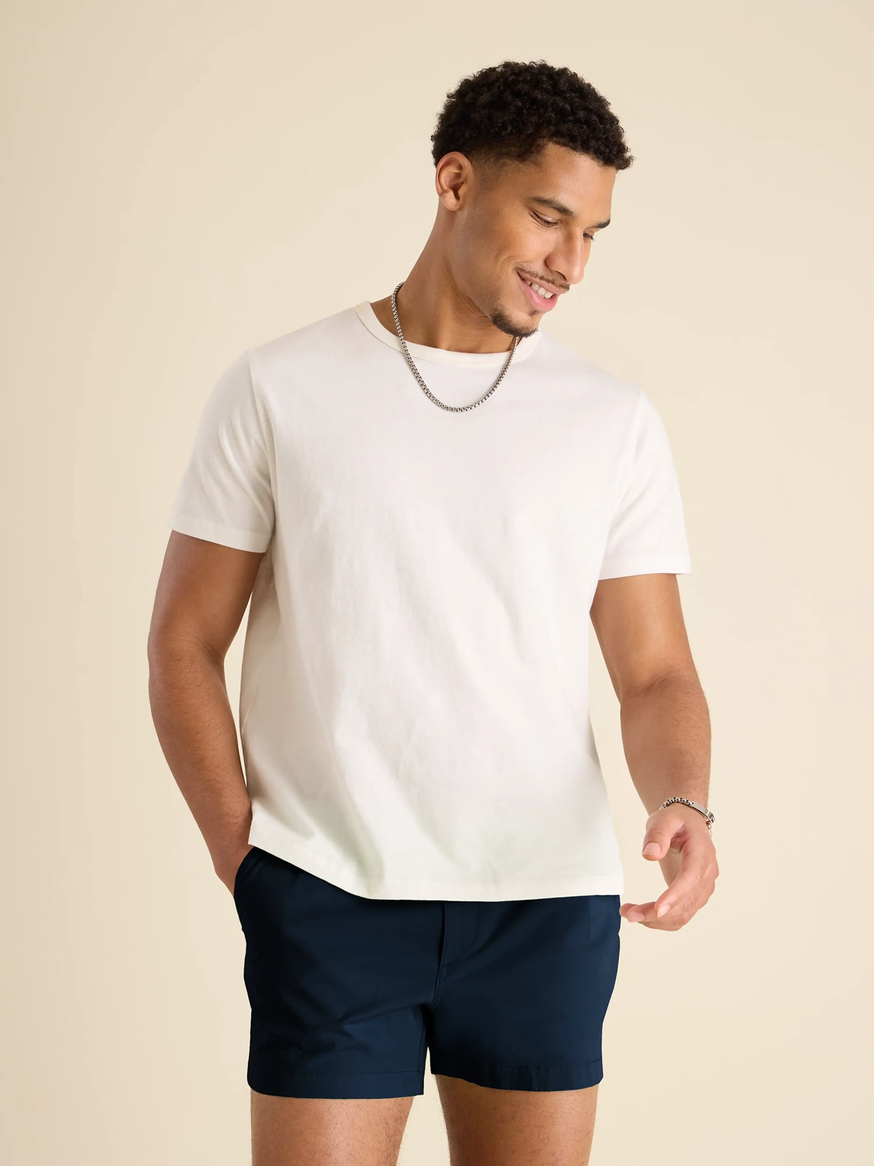 The 24/7, 365 (Essential Non Pocket T-Shirt) - White - Image 4