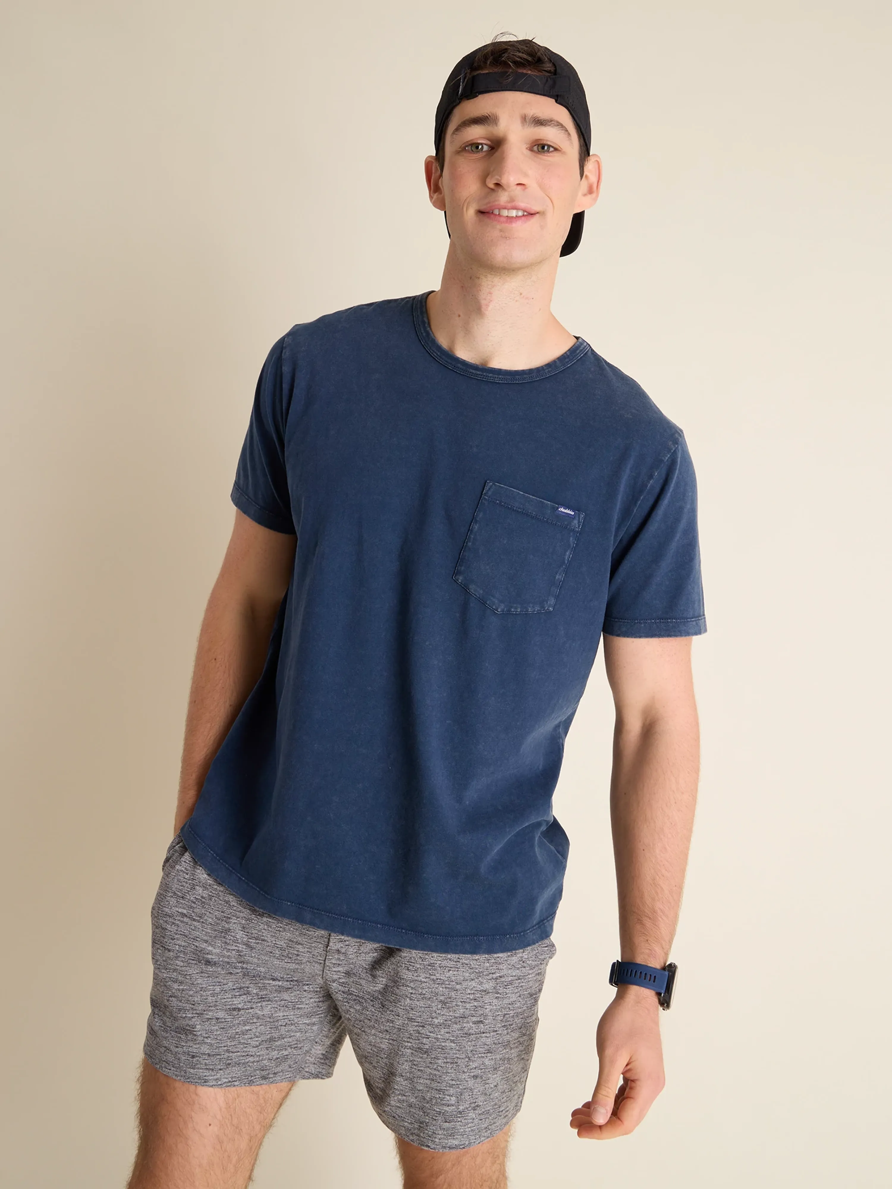 The 24/7, 365 (Essential Pocket T-Shirt) - Navy - Image 4