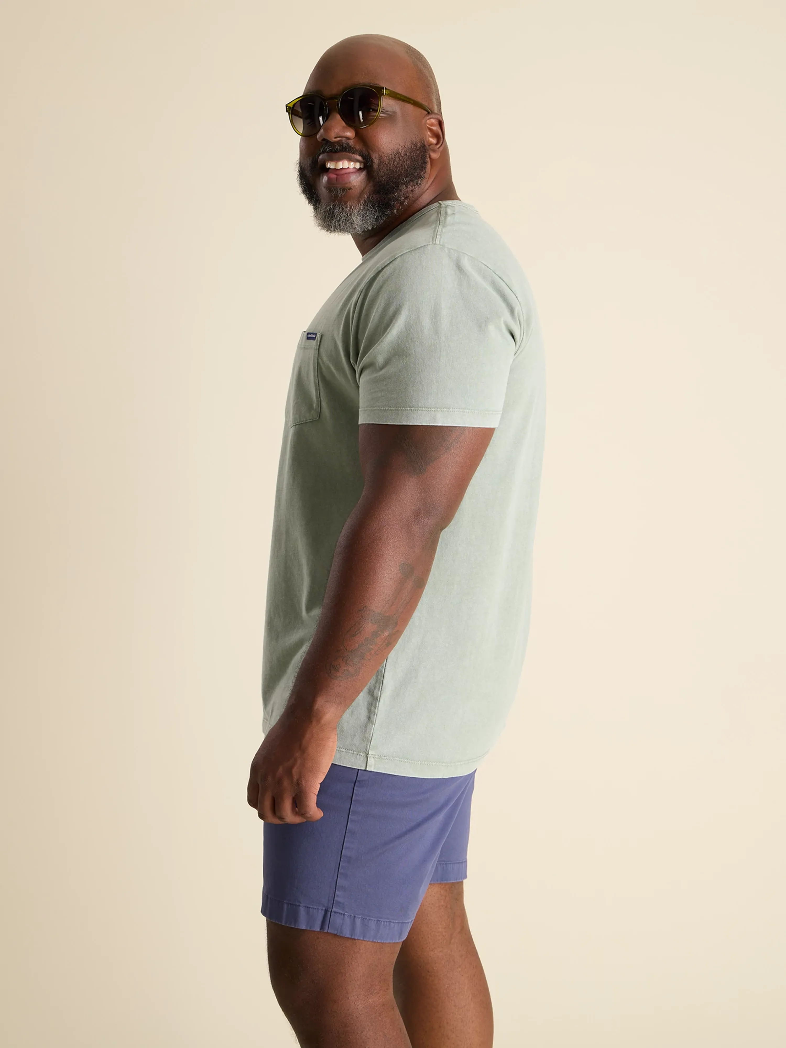 The 24/7, 365 (Essential Pocket T-Shirt) - Olive - Image 3