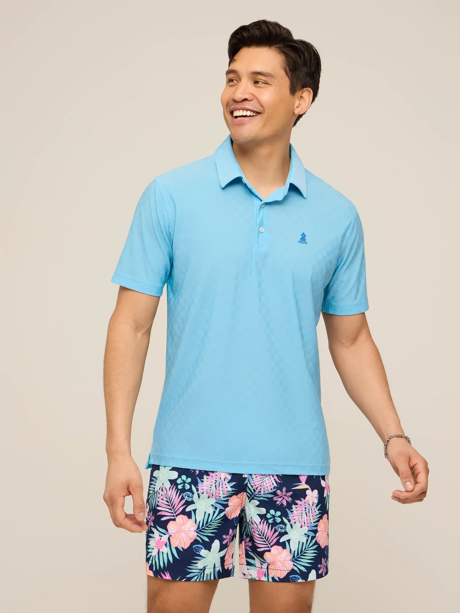 The Afternoon Blue (Textured Performance Polo) - Image 5