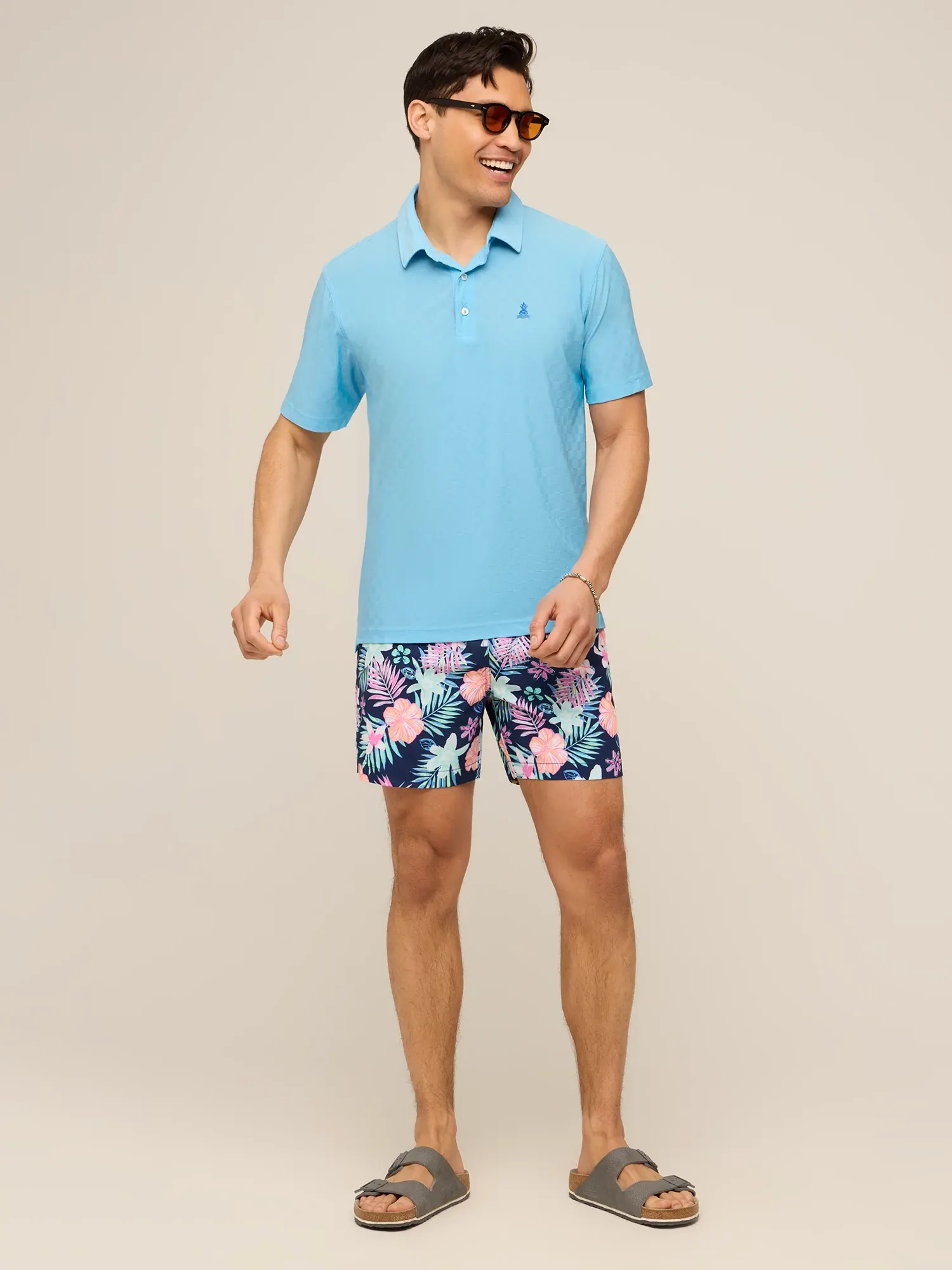 The Afternoon Blue (Textured Performance Polo) - Image 6