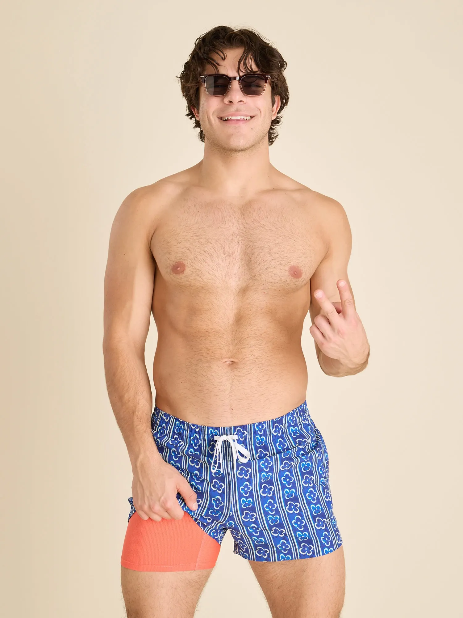 The Aqua de Florals 4" (Classic Lined Swim Trunk) - Image 5