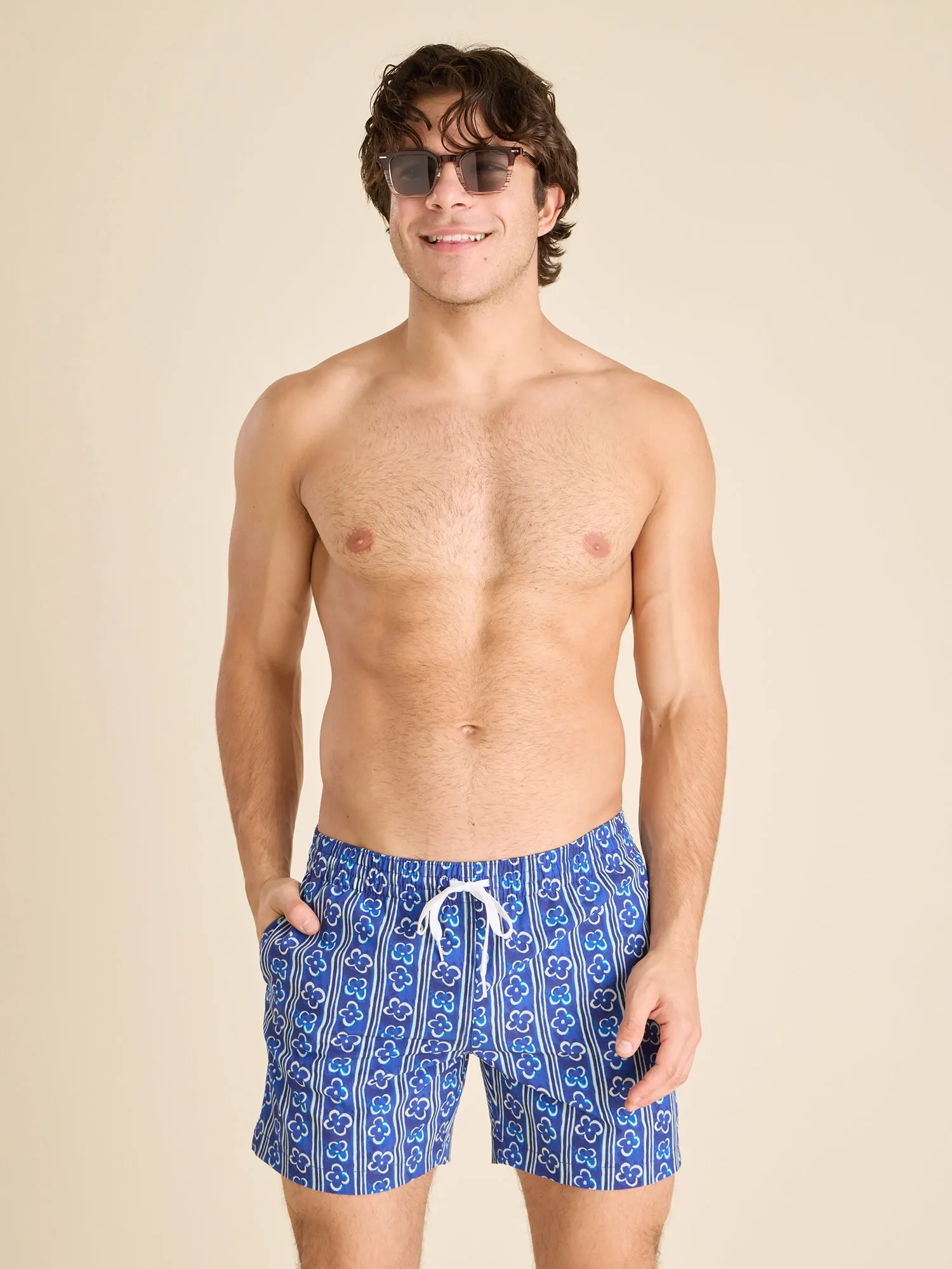 The Aqua de Florals 5.5" (Classic Lined Swim Trunk) - Image 3