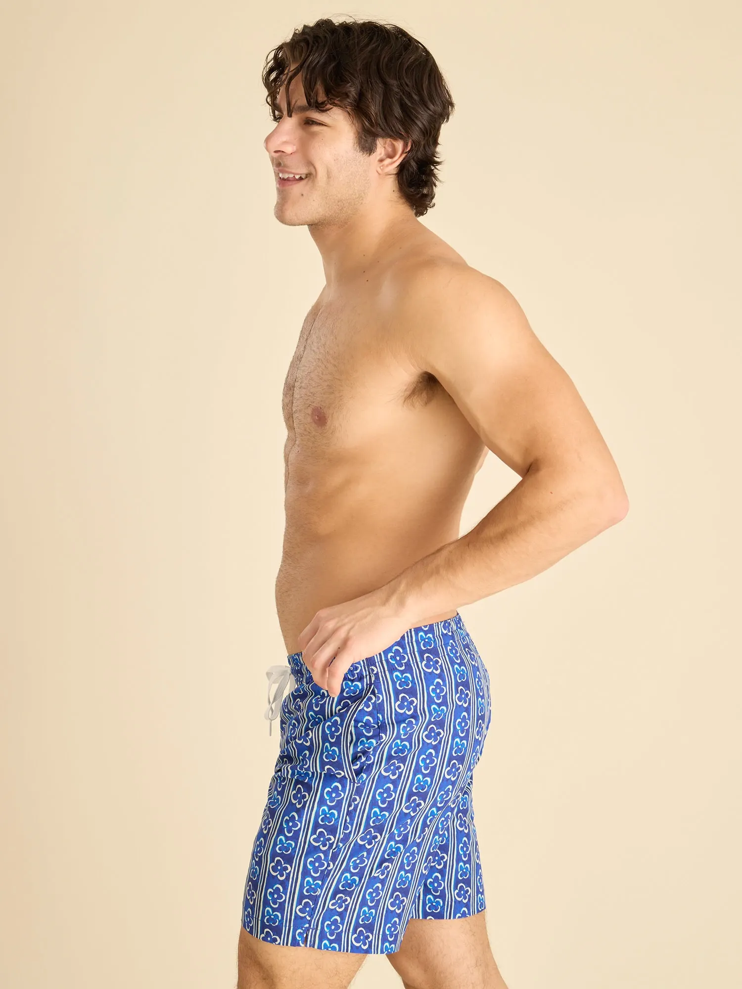 The Aqua de Florals 7" (Classic Lined Swim Trunk) - Image 5