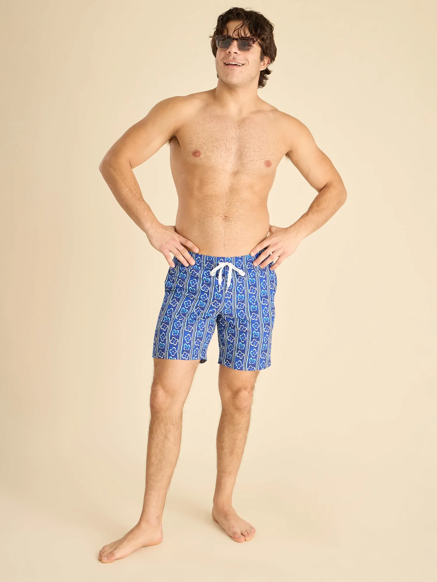 The Aqua de Florals 7" (Classic Lined Swim Trunk) - Image 6
