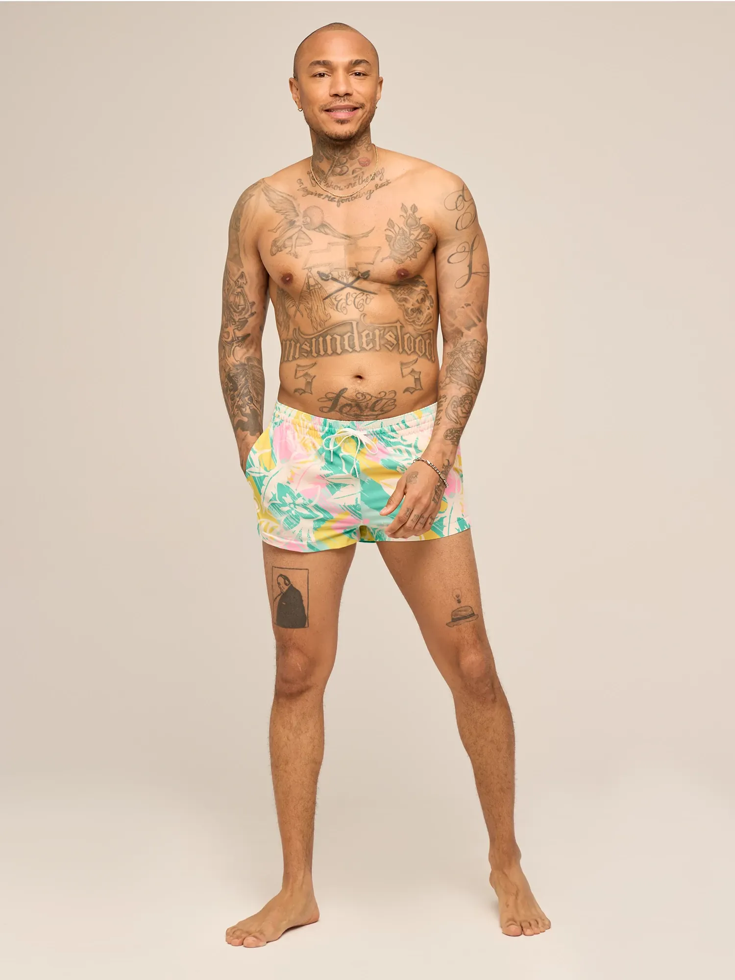 The Baja Breezies 2" (Classic Lined Swim Trunk) - Yellow - Image 4
