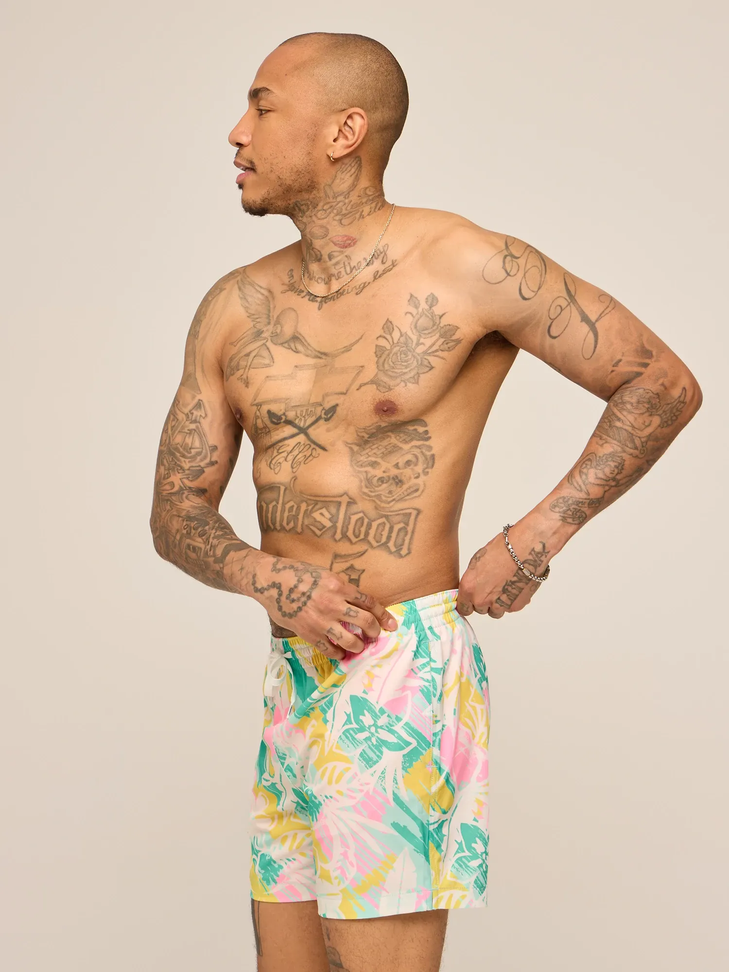 The Baja Breezies 5.5" (Classic Lined Swim Trunks)- Yellow - Image 3