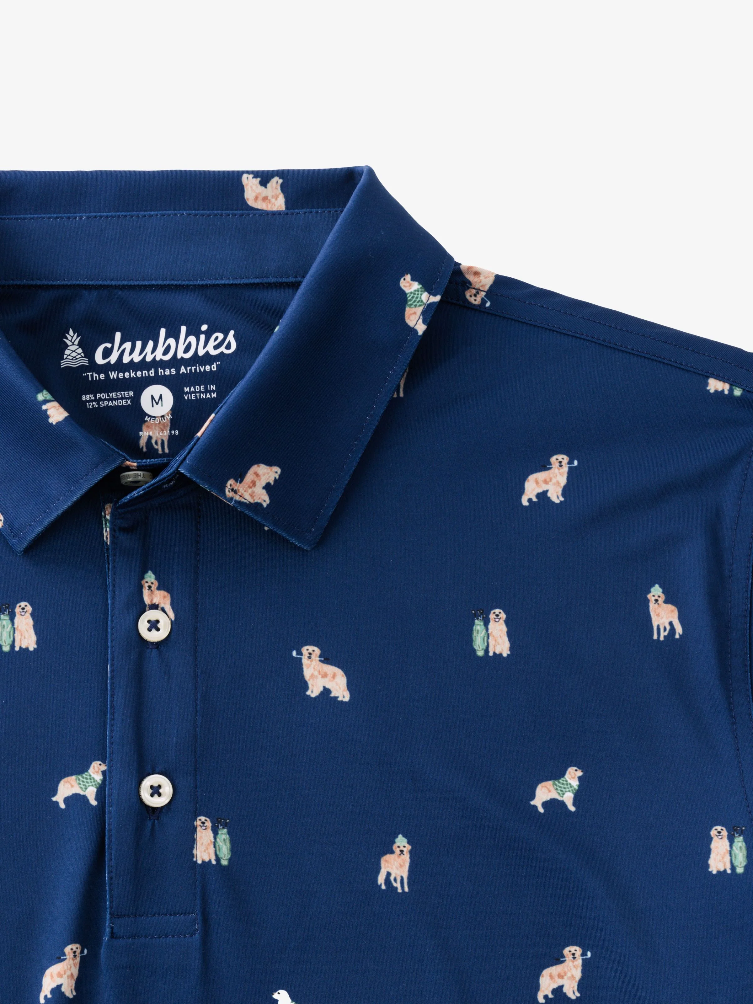 The Barkin' Up the Wrong Tree (Performance Polo) - Navy - Image 2