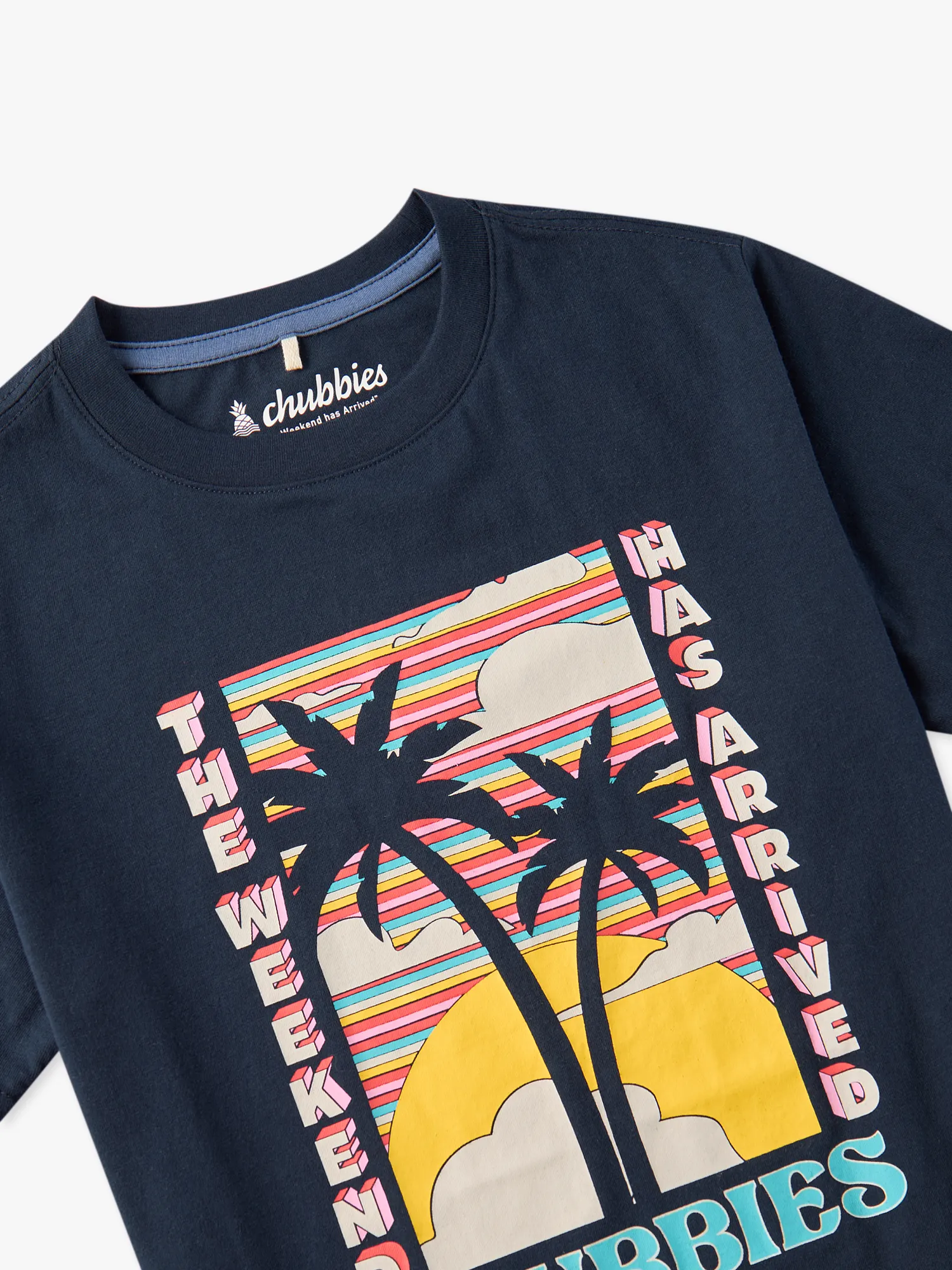 The Big Wave (Youth Non Pocket T-Shirt) - Navy - Image 2