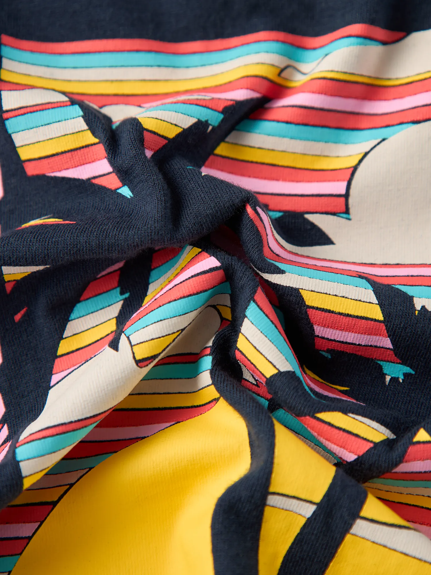 The Big Wave (Youth Non Pocket T-Shirt) - Navy - Image 3