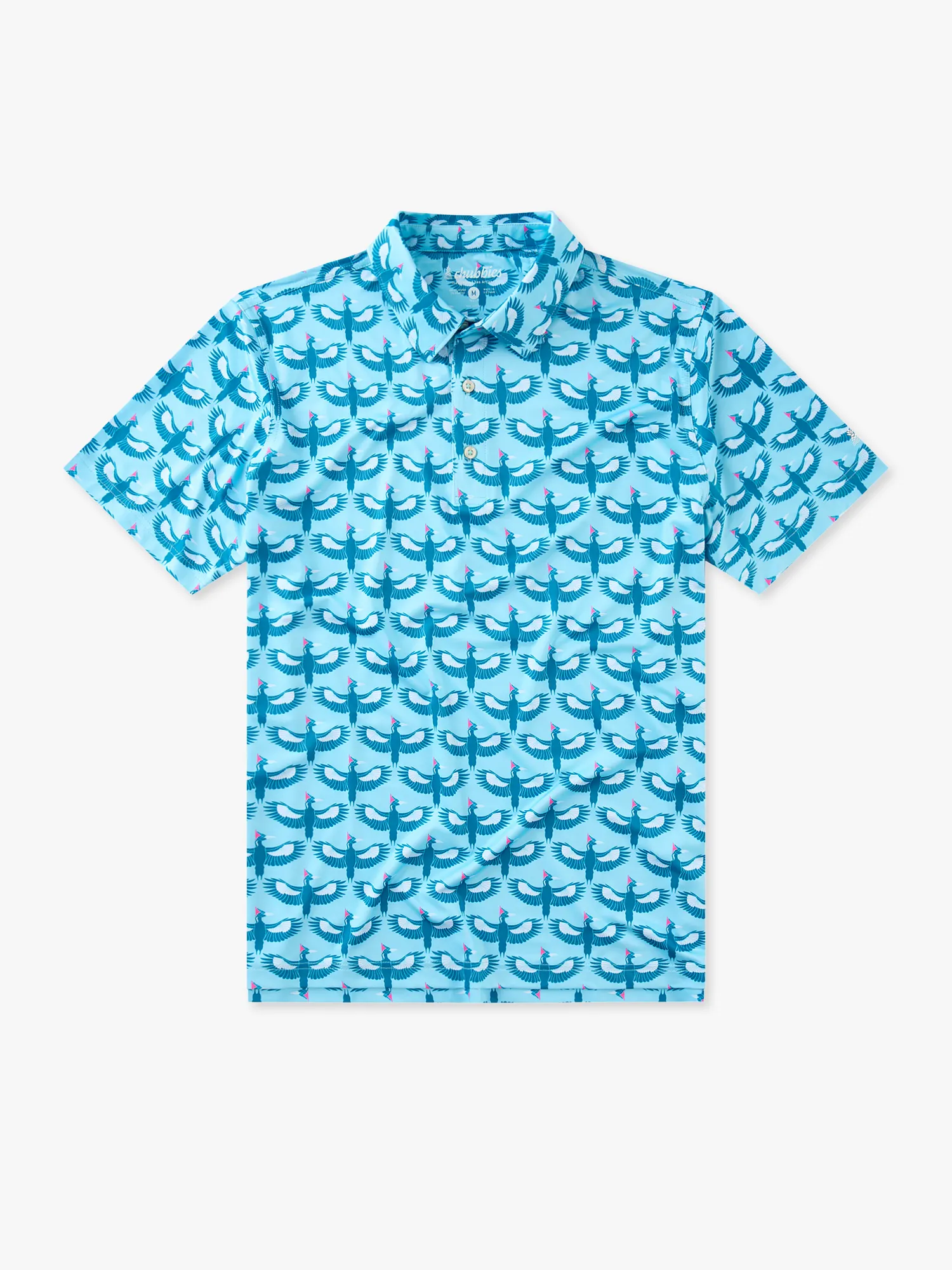 The Birds Of A Feather- Blue (Performance Polo) - Image 5