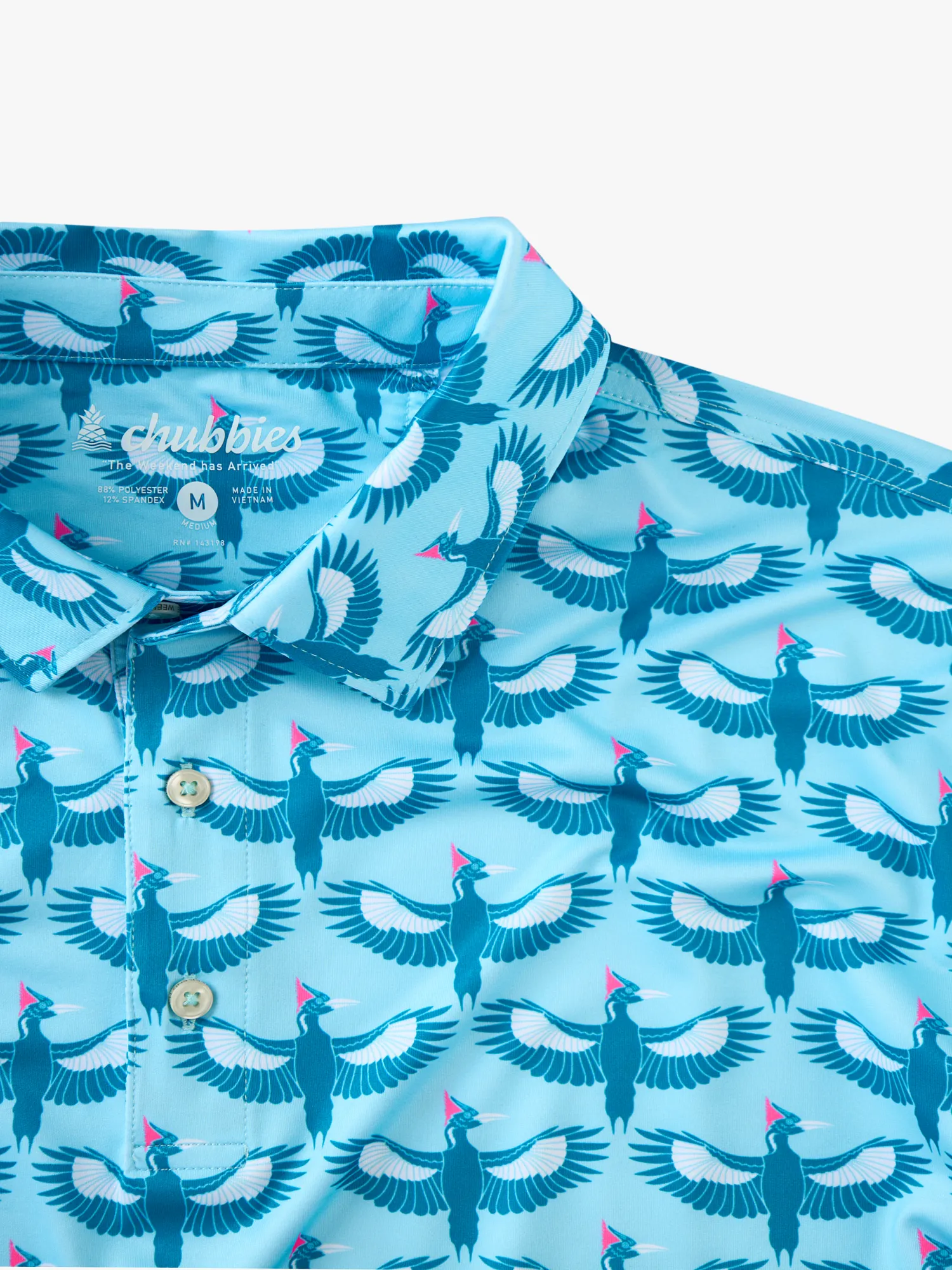 The Birds Of A Feather- Blue (Performance Polo) - Image 6
