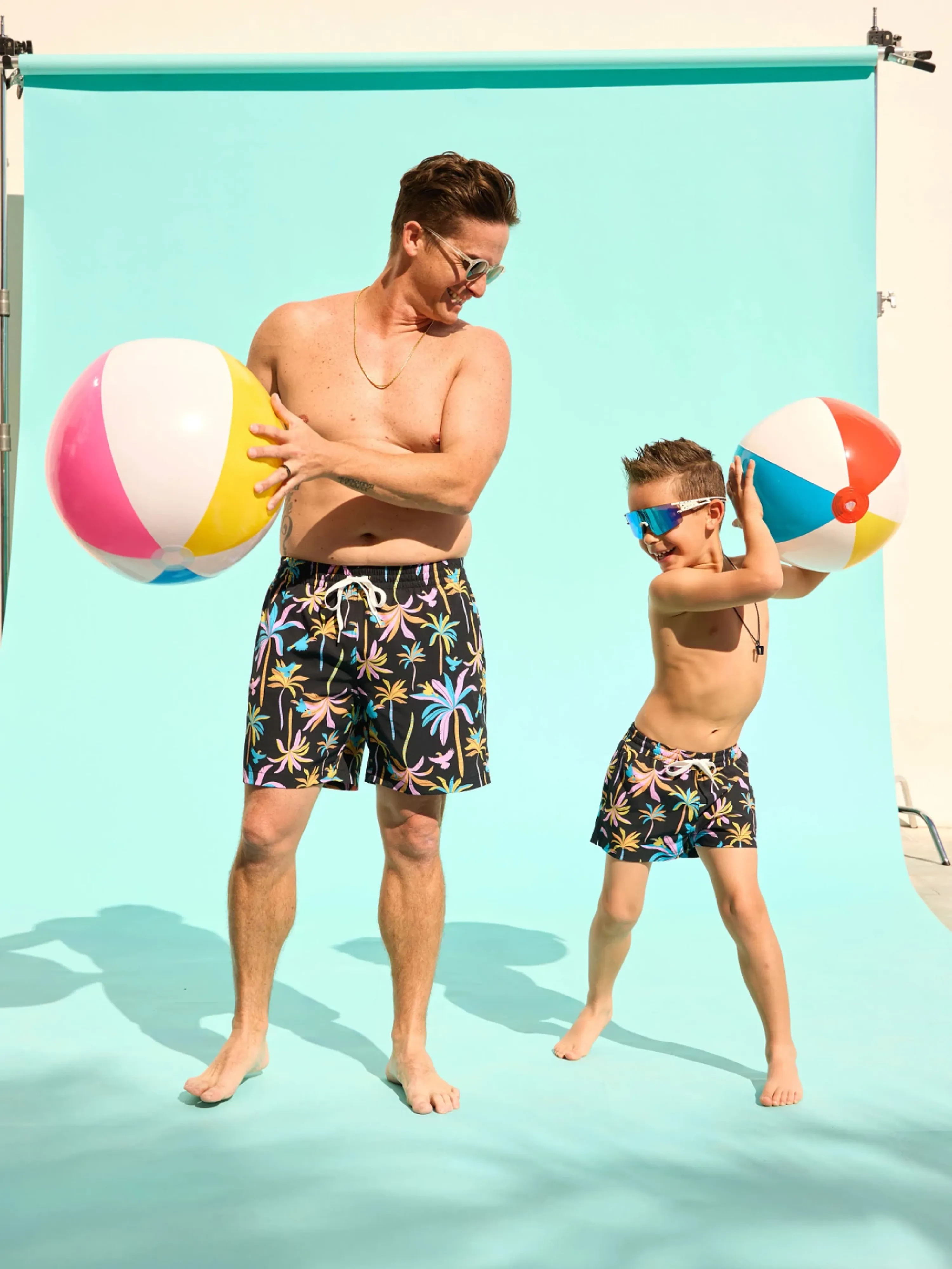 The Black Light Nights (Boys Classic Swim Trunk- Shorter) - Image 2