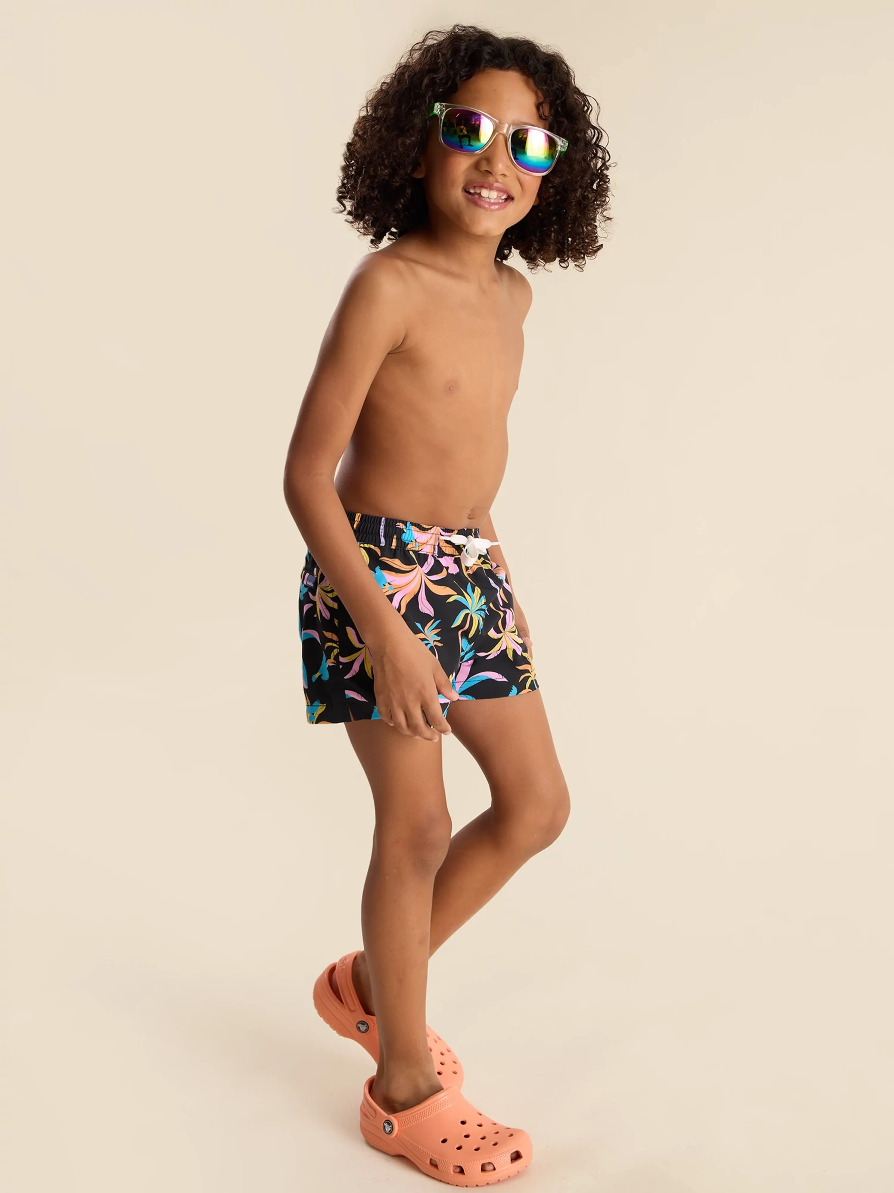 The Black Light Nights (Boys Classic Swim Trunk- Shorter) - Image 4