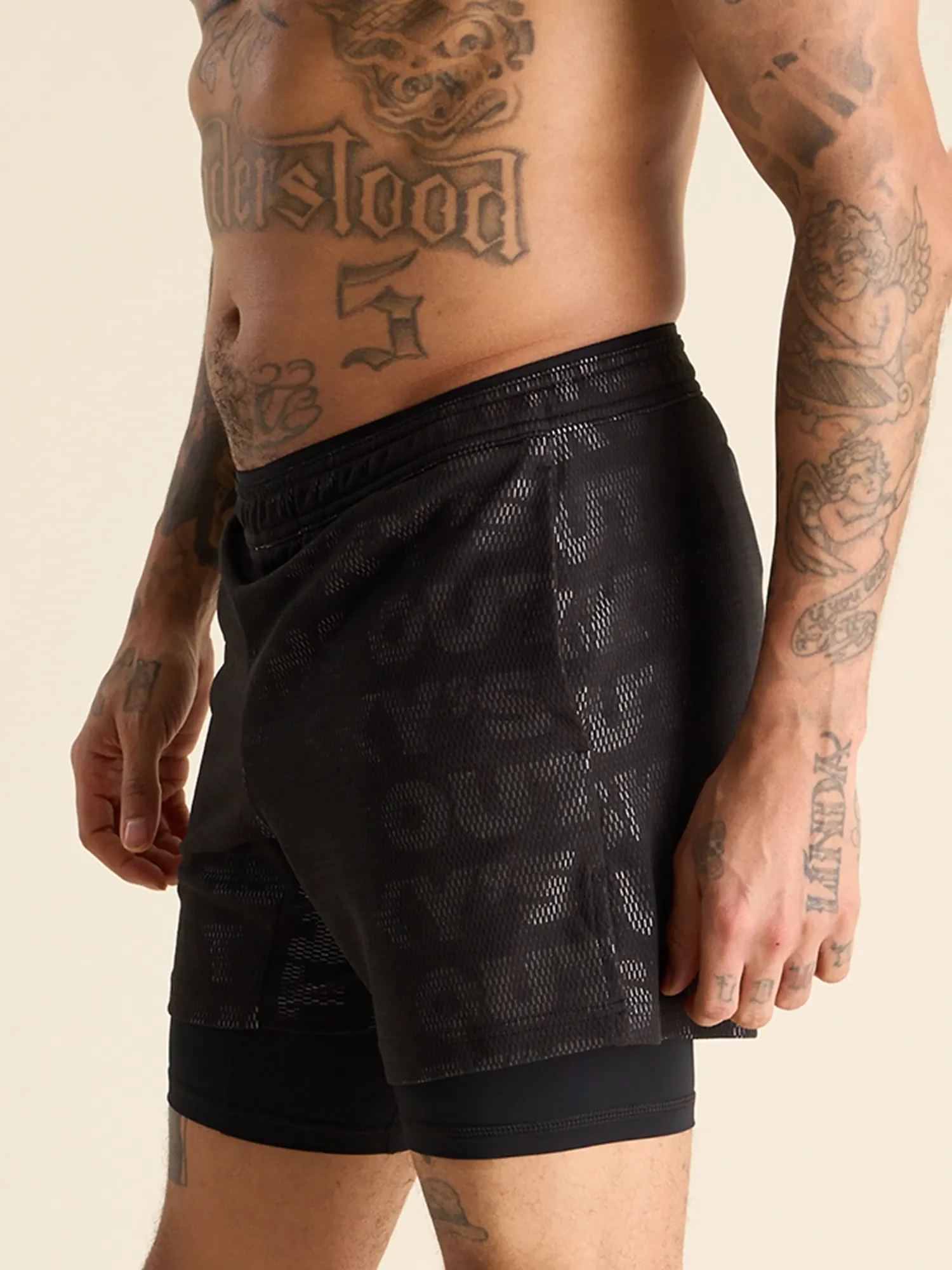 The Black Read All About Its 5.5" (Mesh Training Short) - Image 4