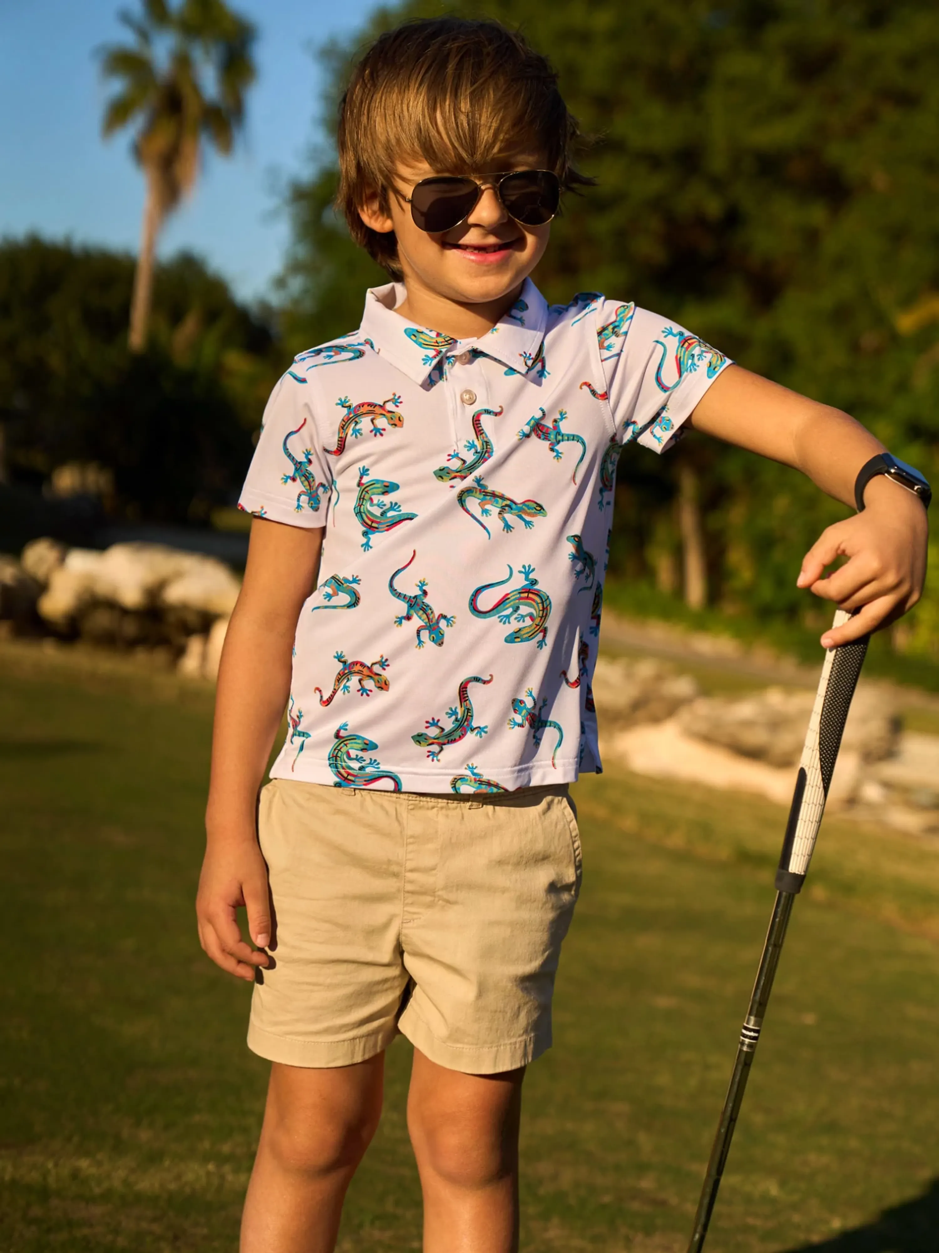 The Blizzard O' Lizard (Boys Performance Polo) - Image 4