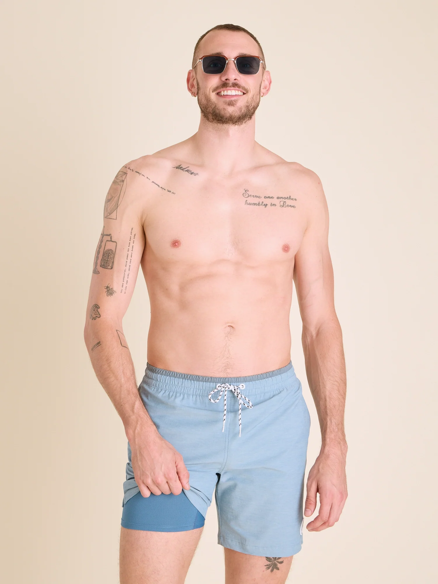 The Blue Horizons 7" (Classic Lined Swim Trunk)