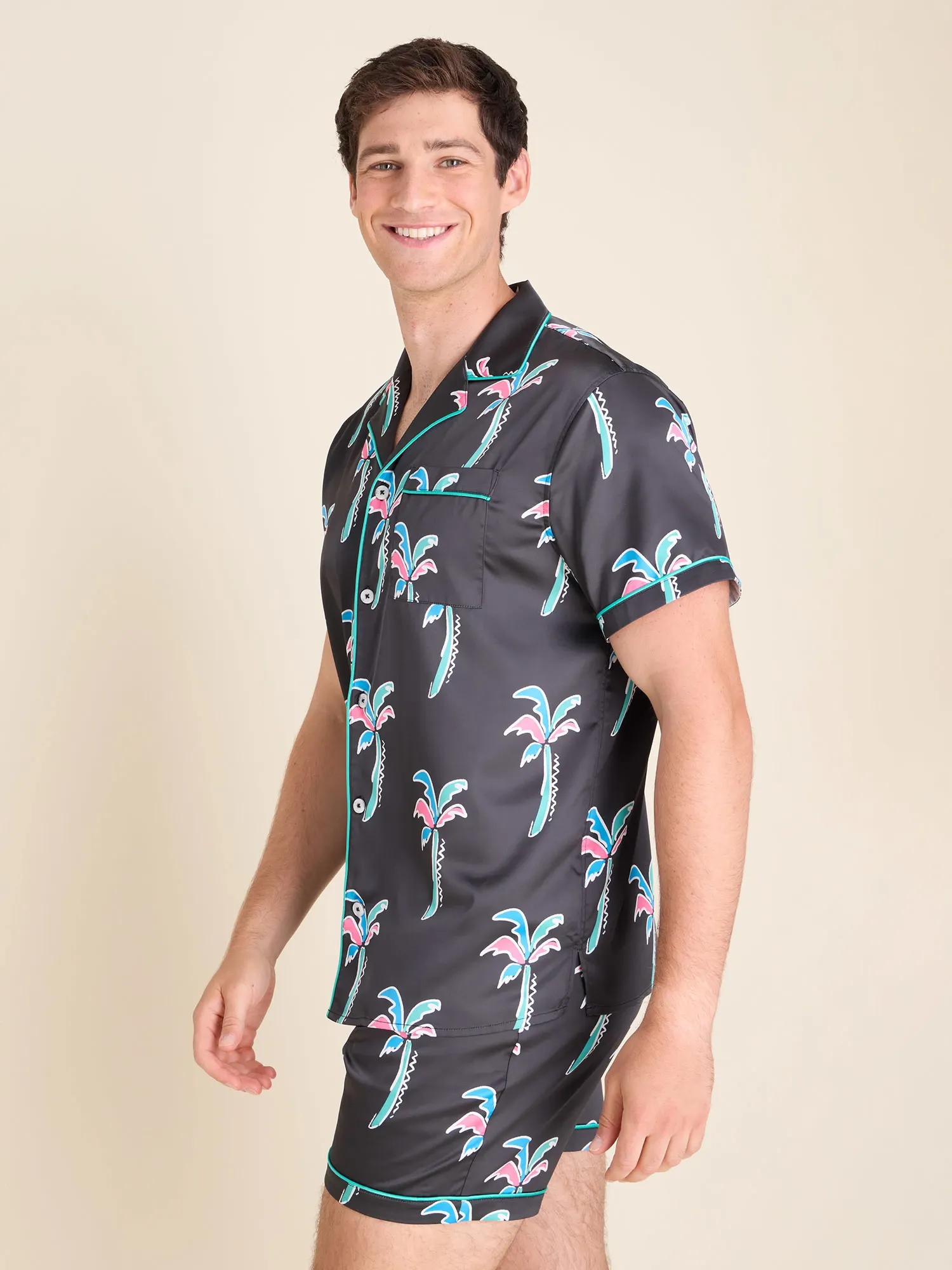 The Cabana Boy (Satin Sleep Shirt) - Image 3