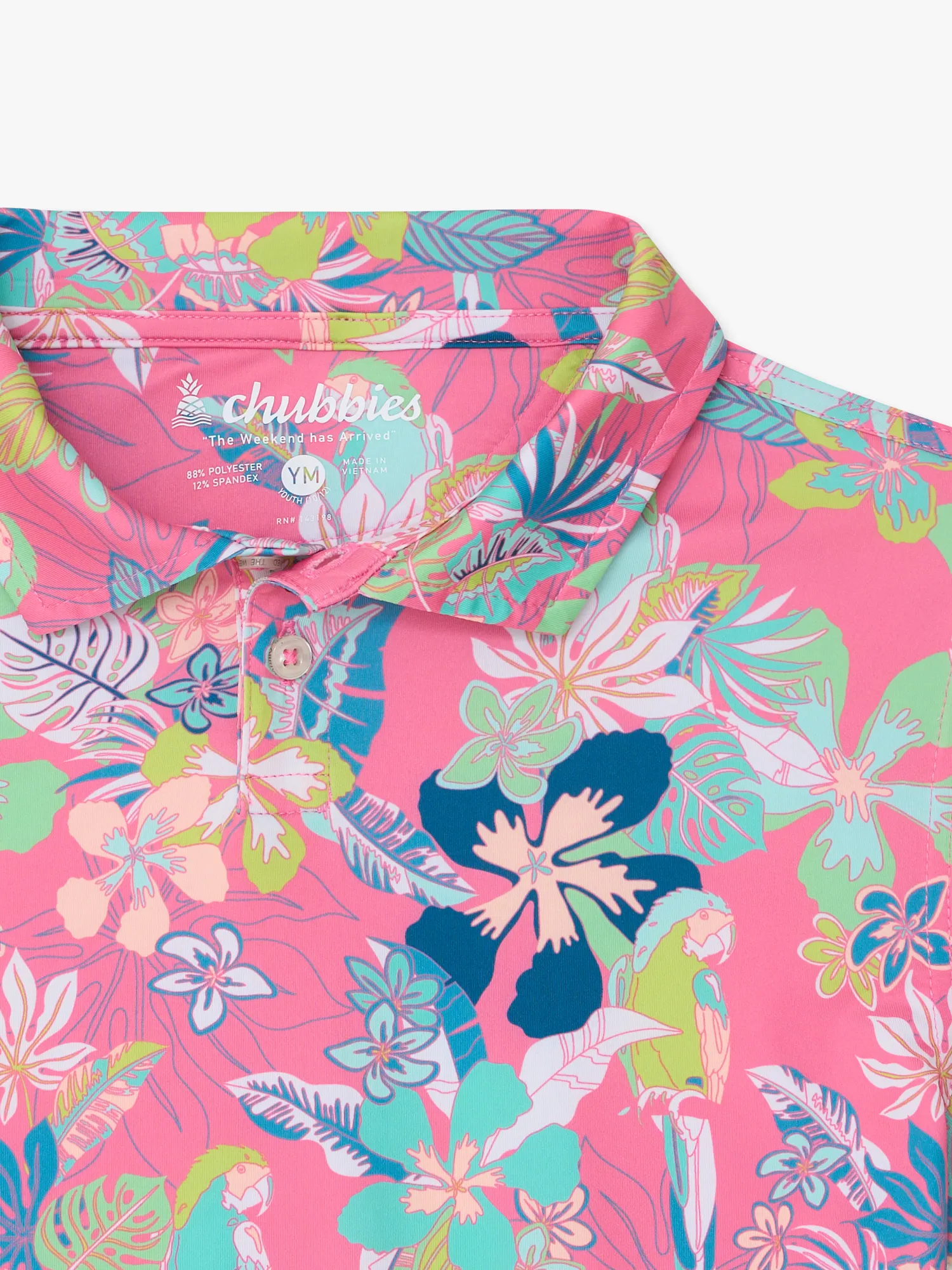 The Canopy (Boys Performance Polo)- Dusty - Image 2