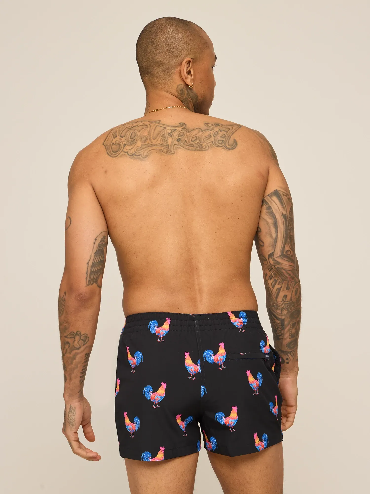 The Cockadoodle Doozies 4" (Classic Lined Swim Trunk) - Image 2