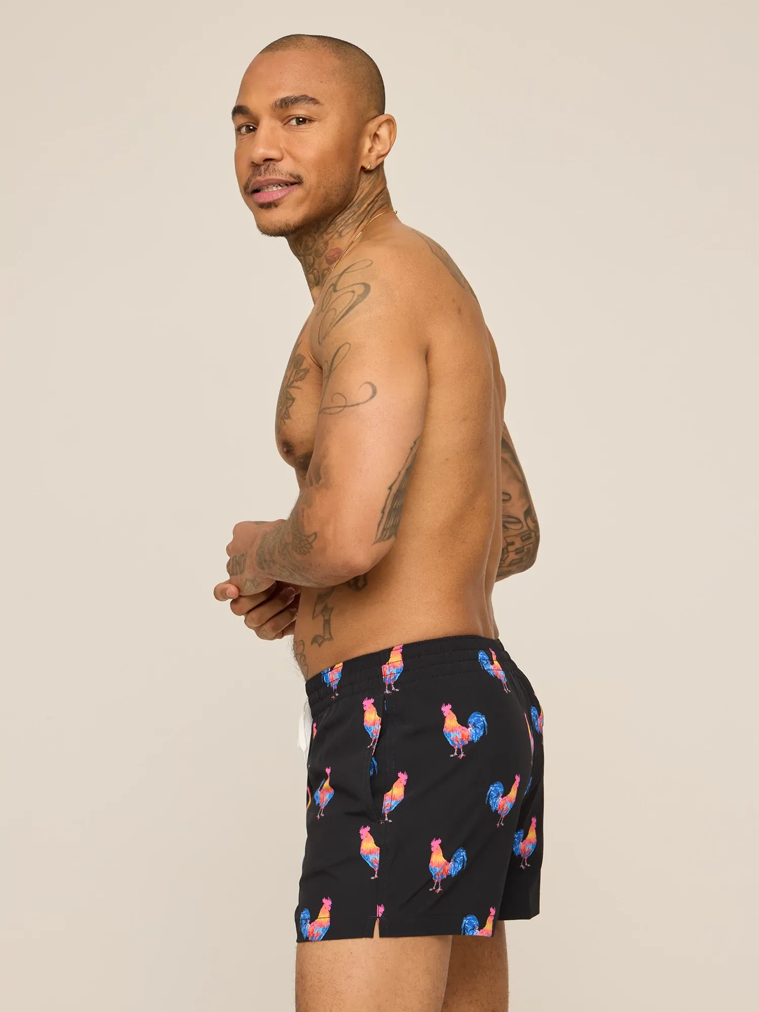 The Cockadoodle Doozies 4" (Classic Lined Swim Trunk) - Image 3
