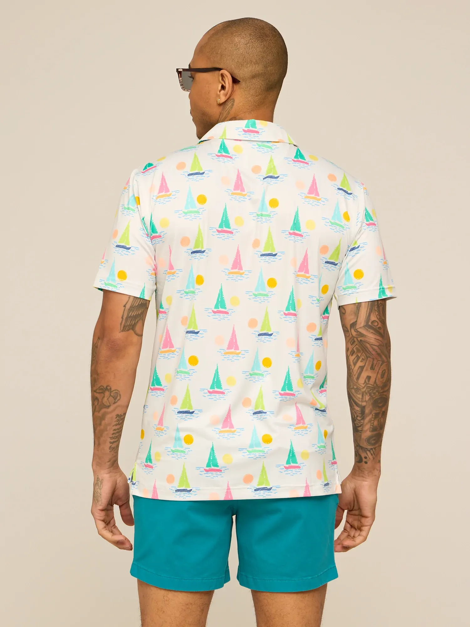 The Come Sail Away (Performance Polo)- White - Image 2