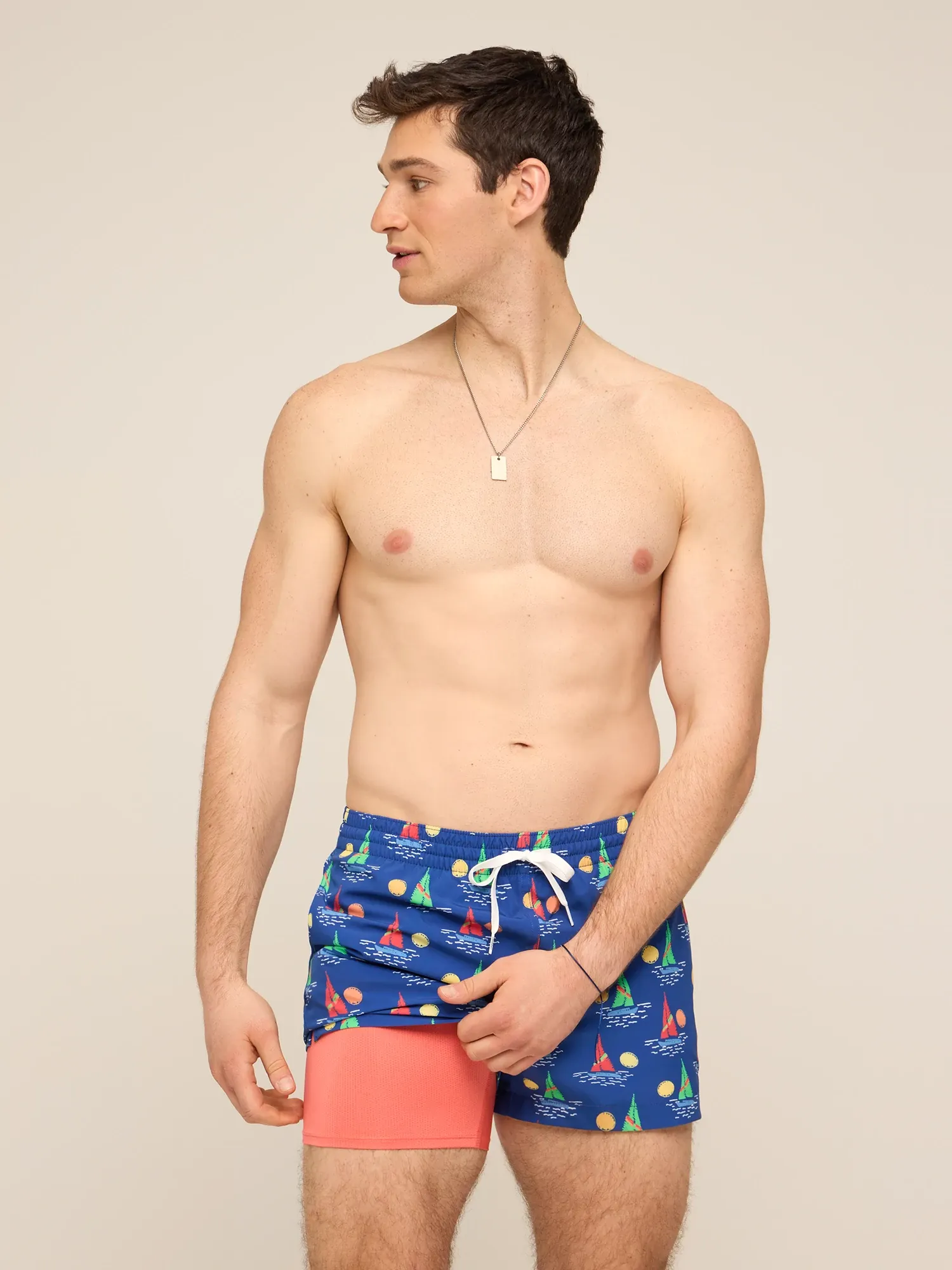 The Come Sail Aways 4" (Classic Lined Swim Trunk) - Image 4