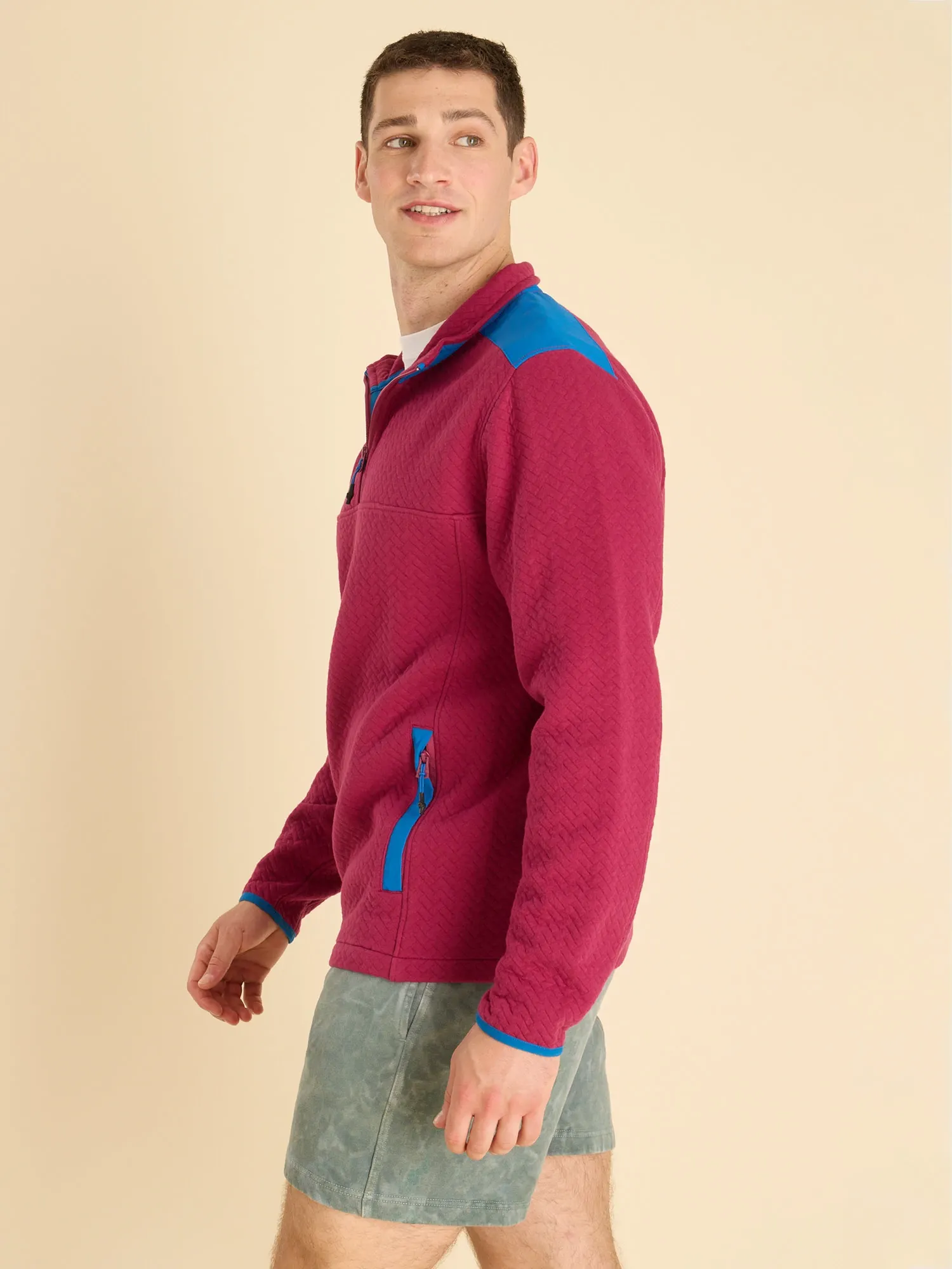 The Crimson Cruiser (Quilted Quarter-Zip) - Image 3