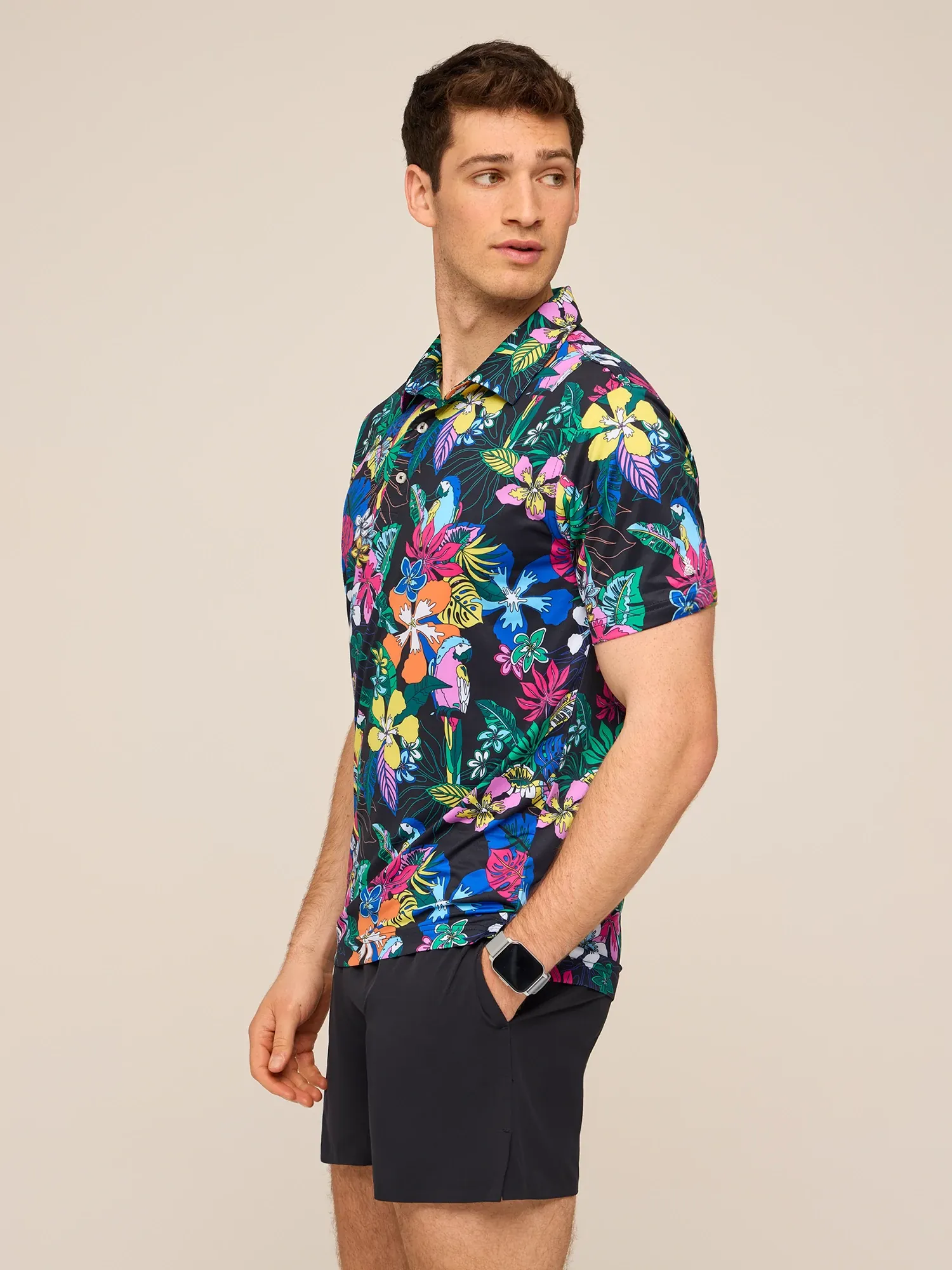 The Deep Floral (Performance Polo) - Image 3