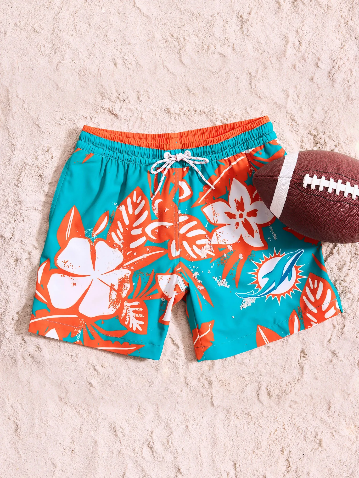The Dolphins Deep End Zones 5.5" (Classic Lined Swim Trunk) - Image 2