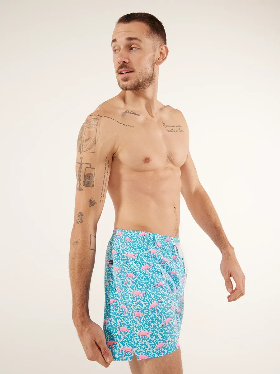 The Domingos Are For Flamingos 5.5" (Lined Classic Swim Trunk) - Image 3