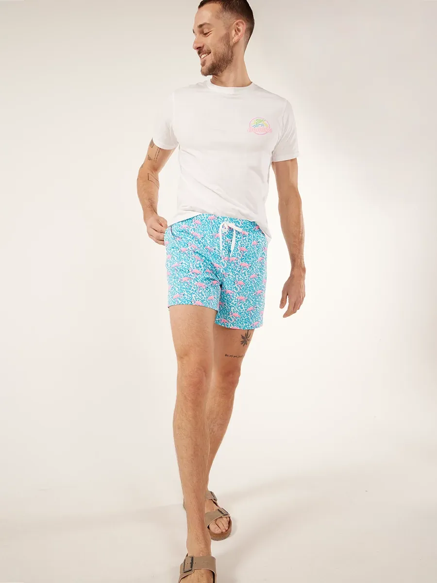 The Domingos Are For Flamingos 5.5" (Lined Classic Swim Trunk) - Image 6