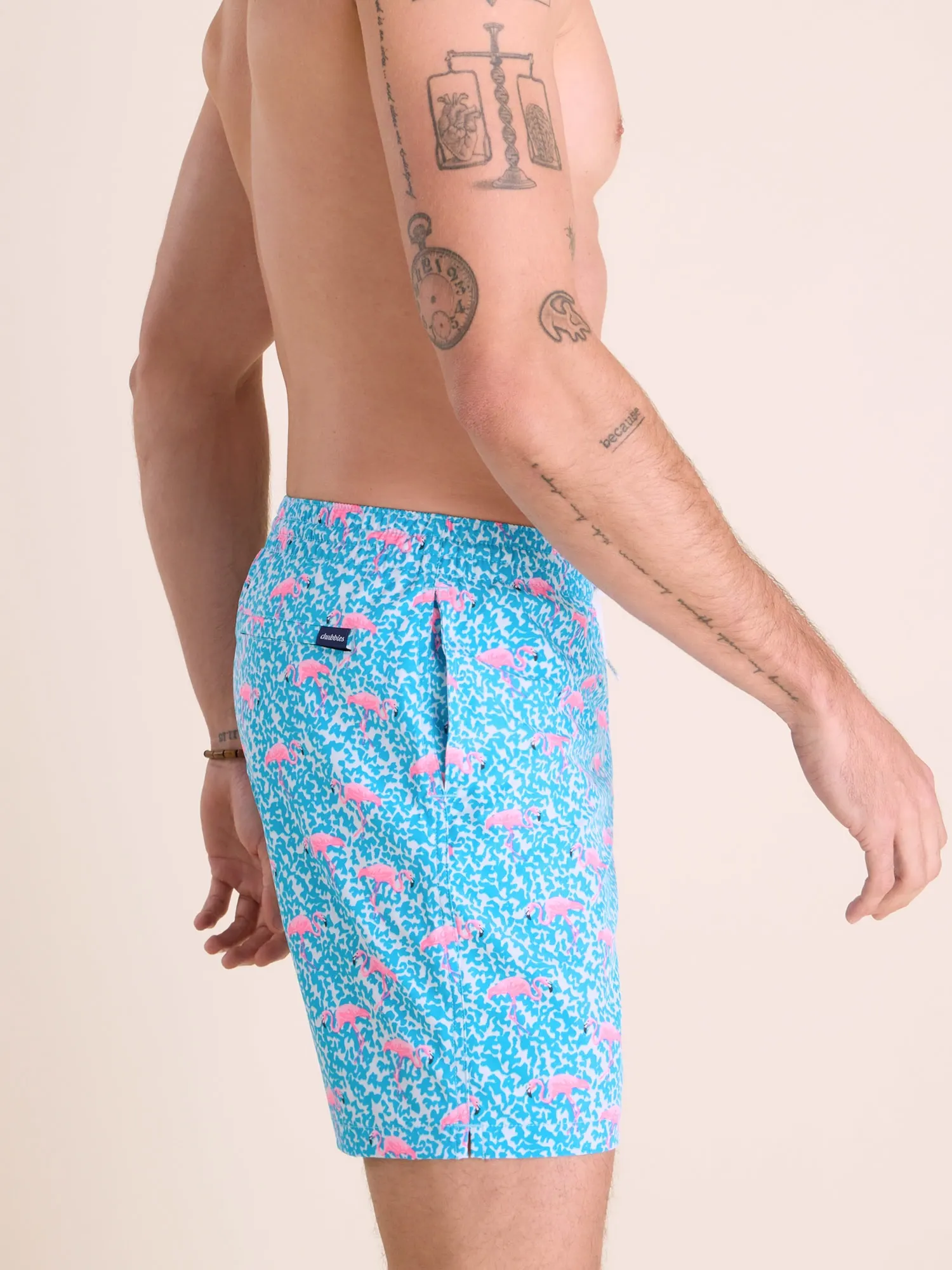 The Domingos Are For Flamingos 7"  (Classic Swim Trunk) - Image 3