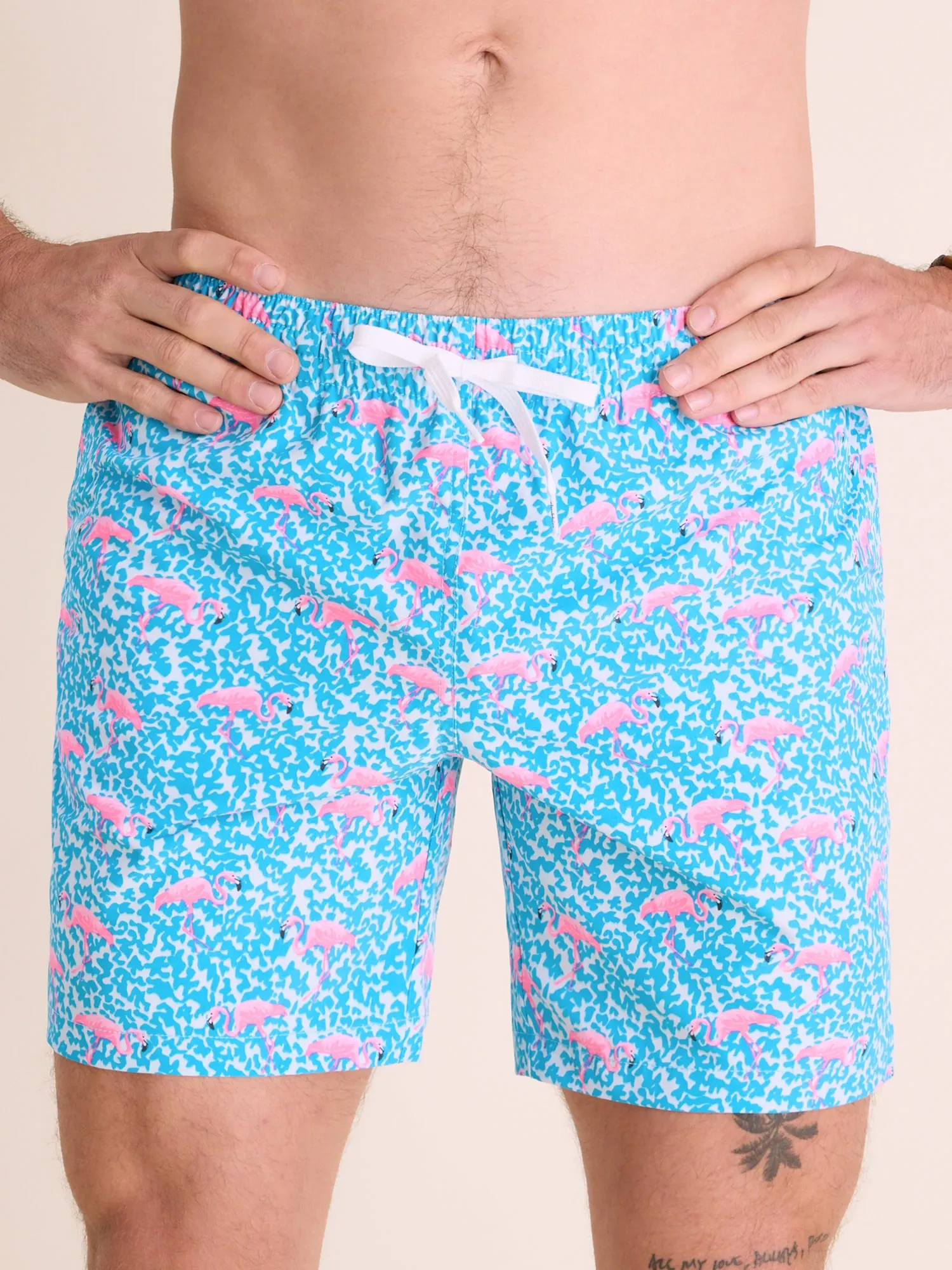 The Domingos Are For Flamingos 7"  (Classic Swim Trunk) - Image 4