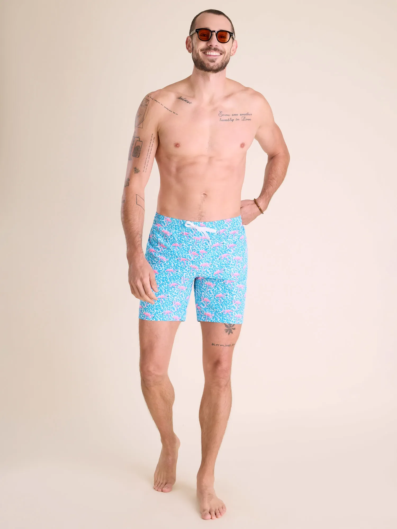 The Domingos Are For Flamingos 7"  (Classic Swim Trunk) - Image 6