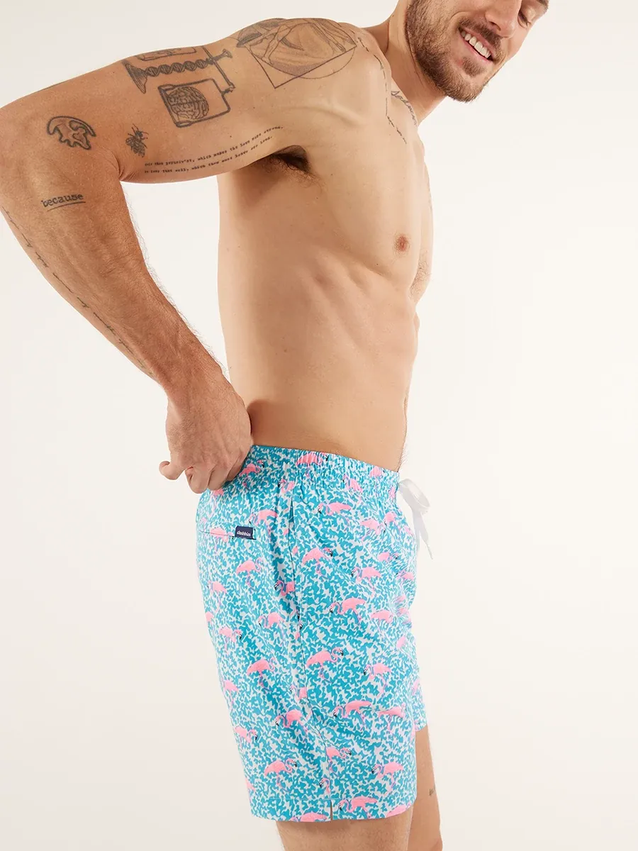The Domingos Are For Flamingos 7" (Lined Classic Swim Trunk) - Image 3