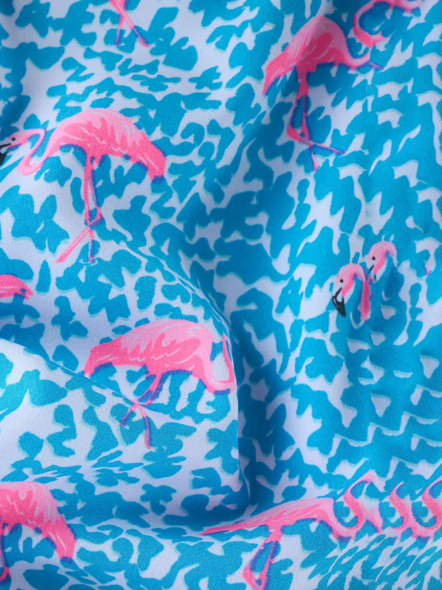 The Domingos Are For Flamingos (Boys Lined Classic Swim Trunk- Shorter) - Image 7