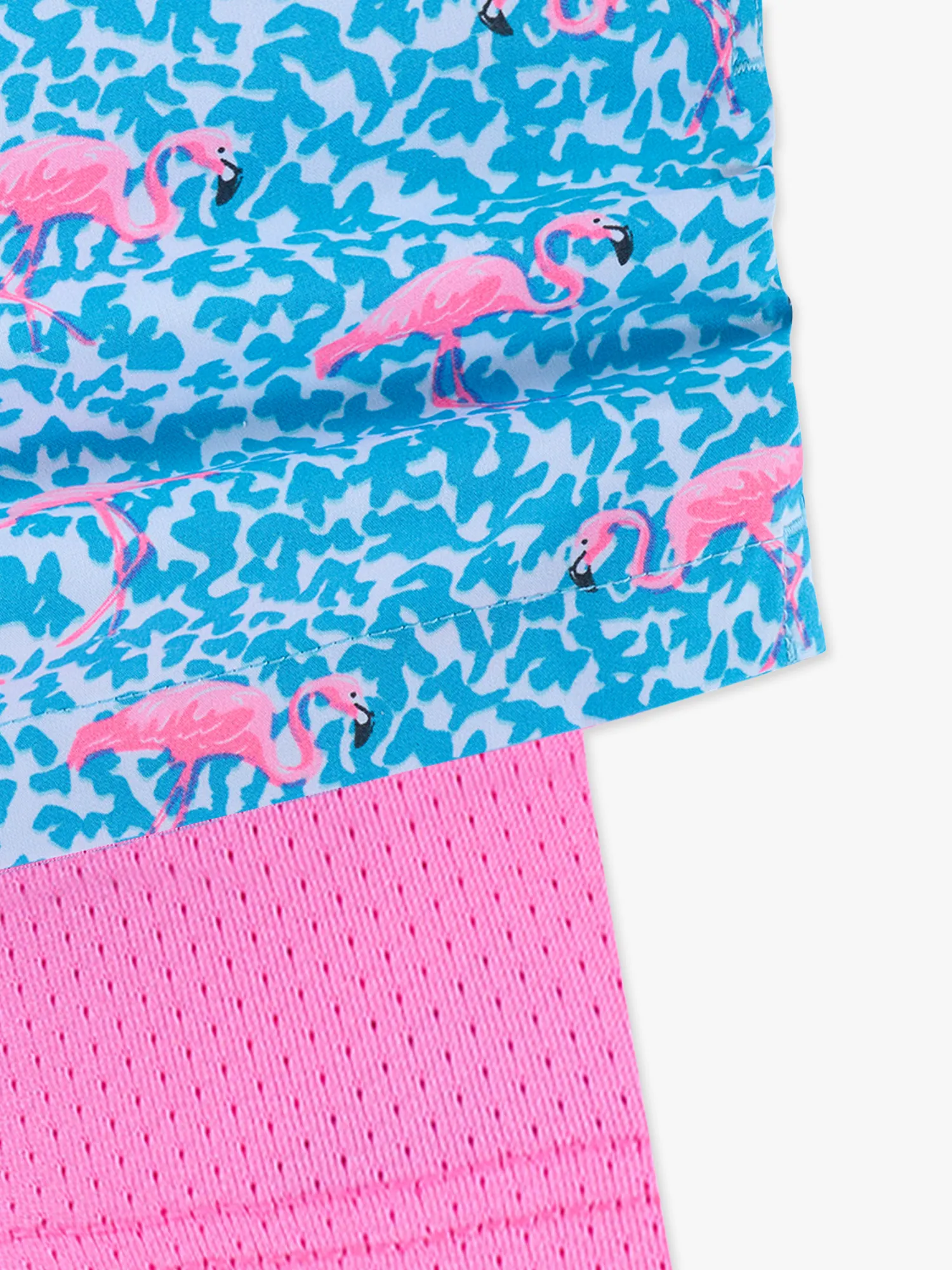 The Domingos Are For Flamingos (Boys Lined Classic Swim Trunk- Shorter) - Image 8
