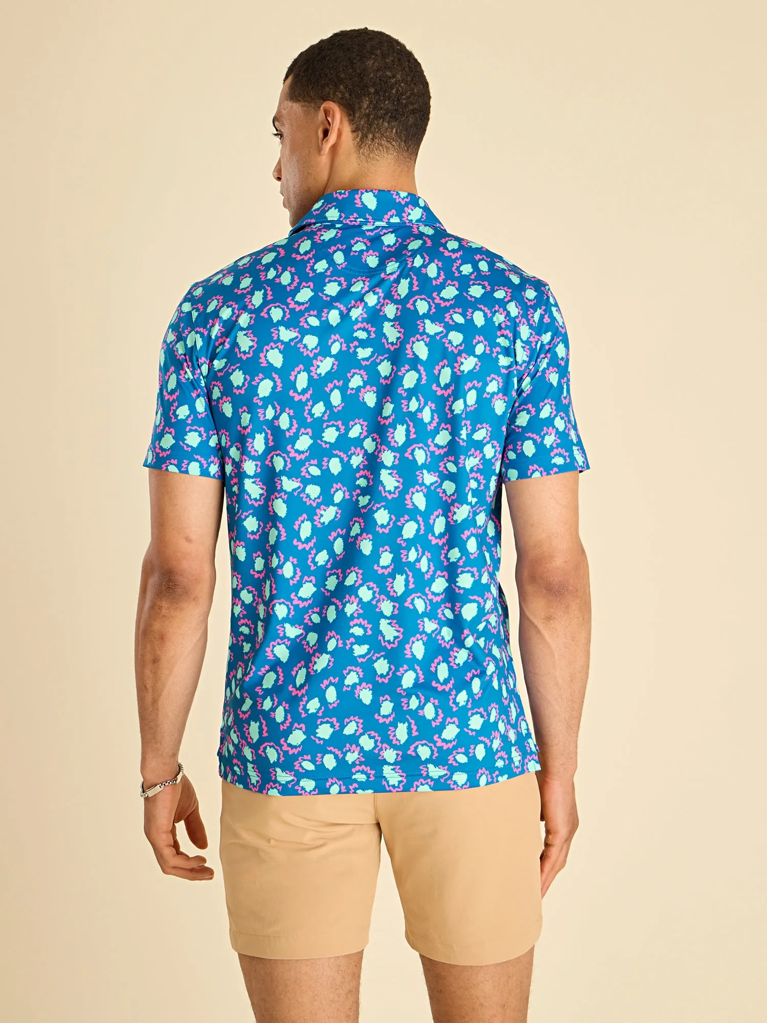 The Doodlebug- Dark Blue (Performance Polo) - Image 2