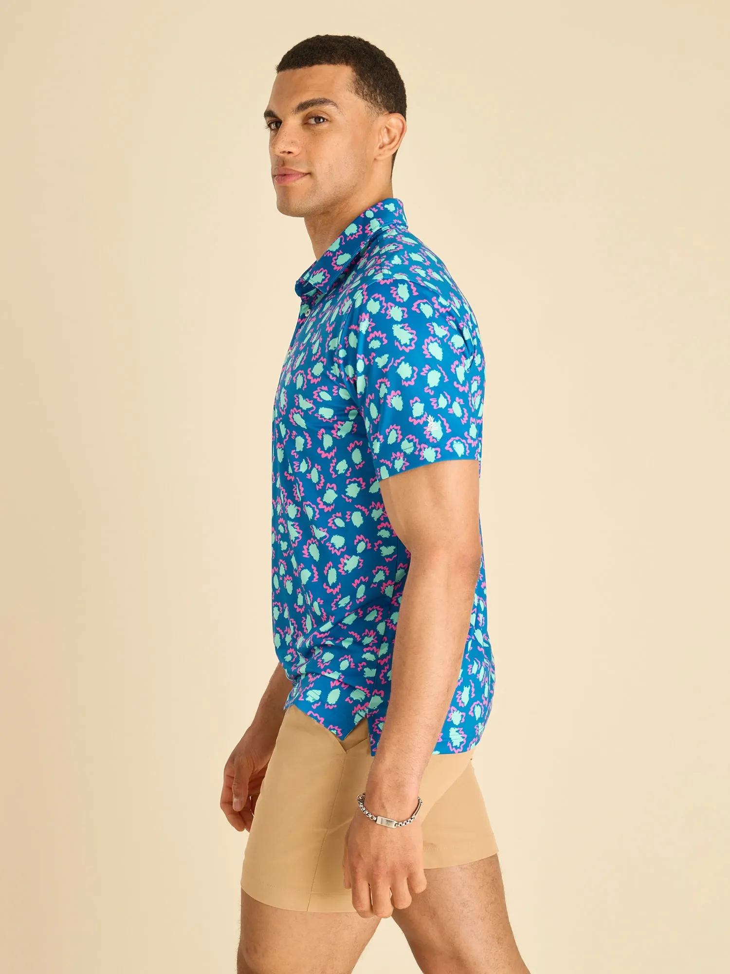 The Doodlebug- Dark Blue (Performance Polo) - Image 3