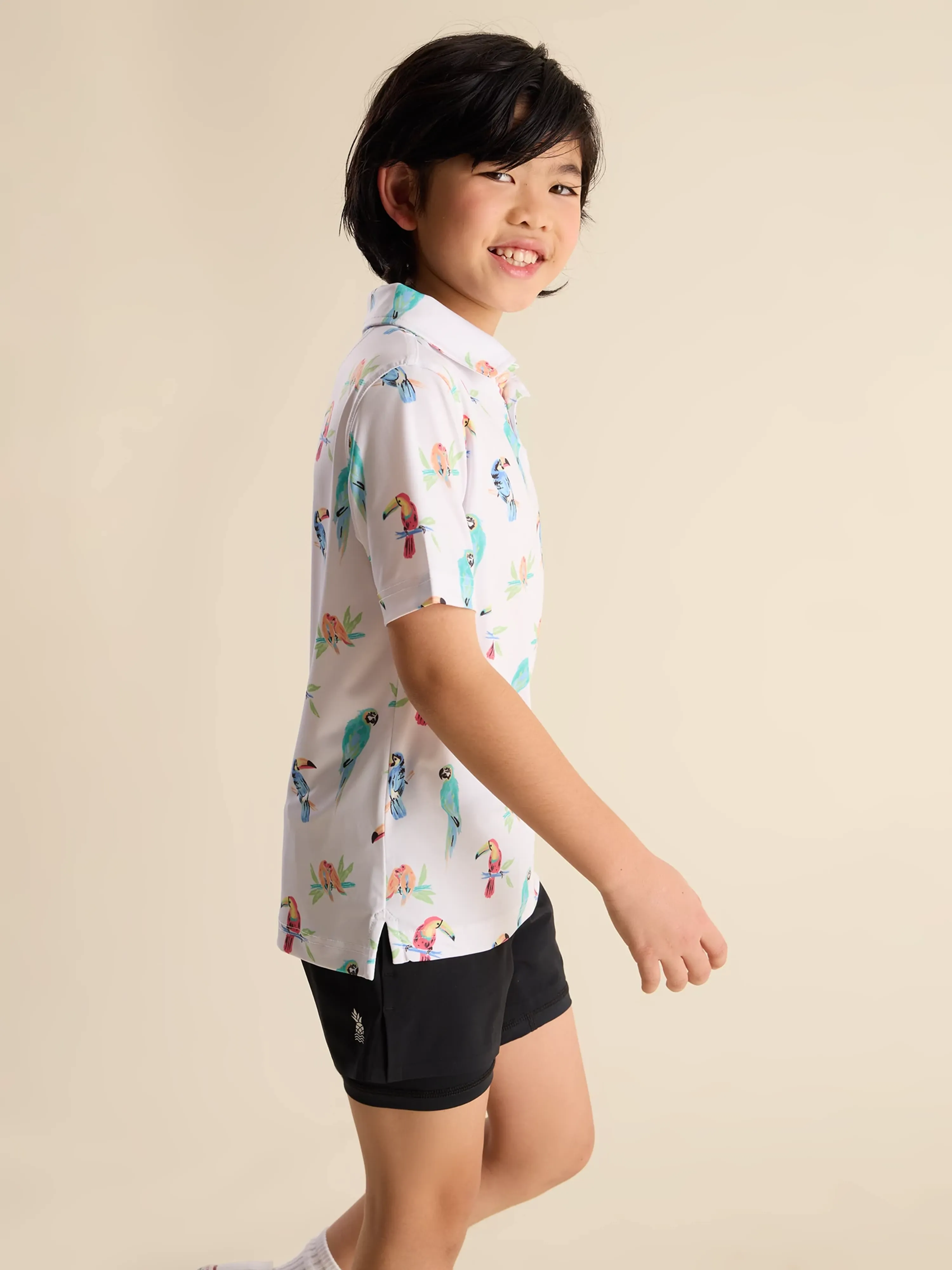 The Dude Where's Macaw (Boys Performance Polo) - Image 3