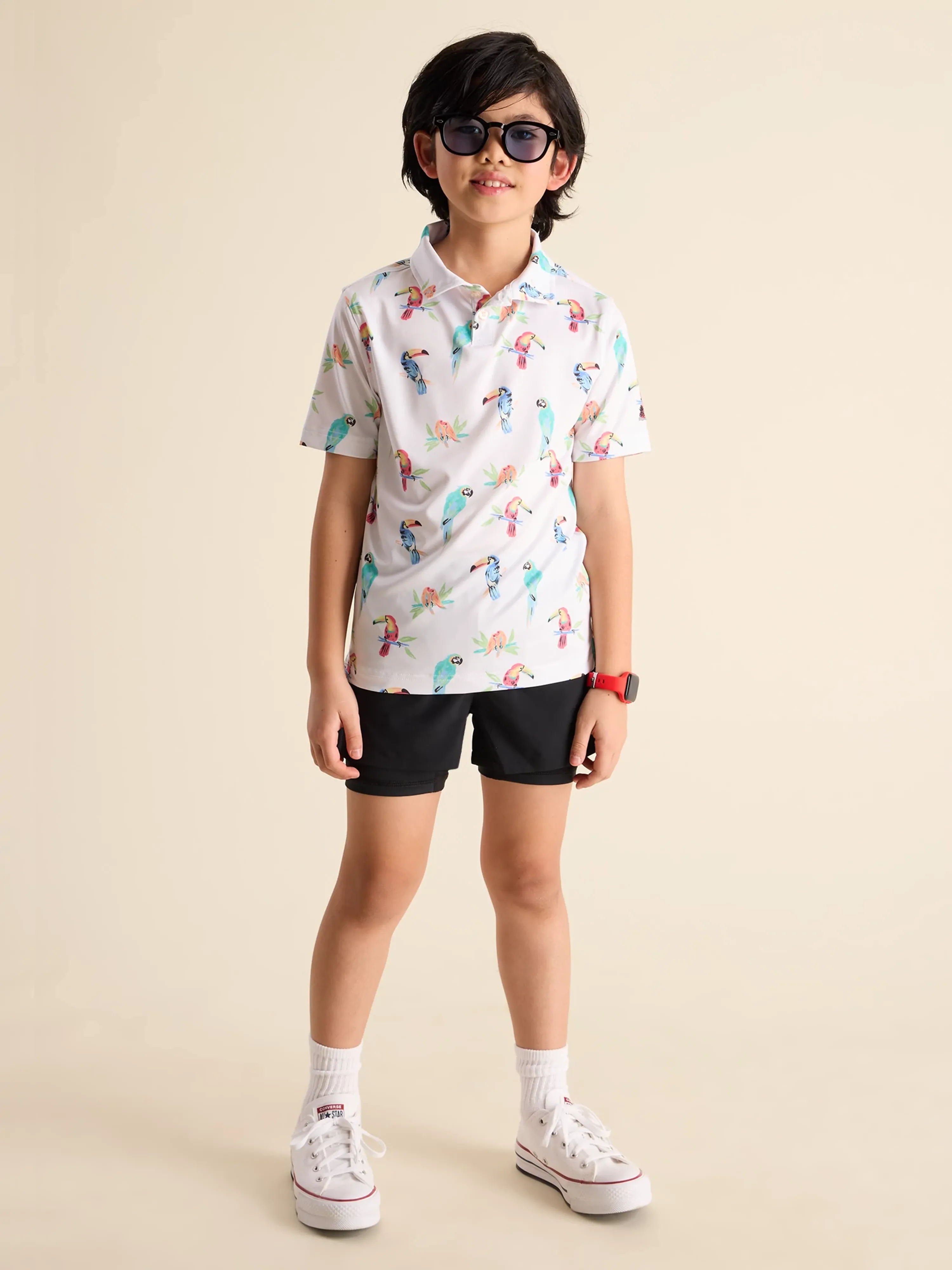 The Dude Where's Macaw (Boys Performance Polo) - Image 4
