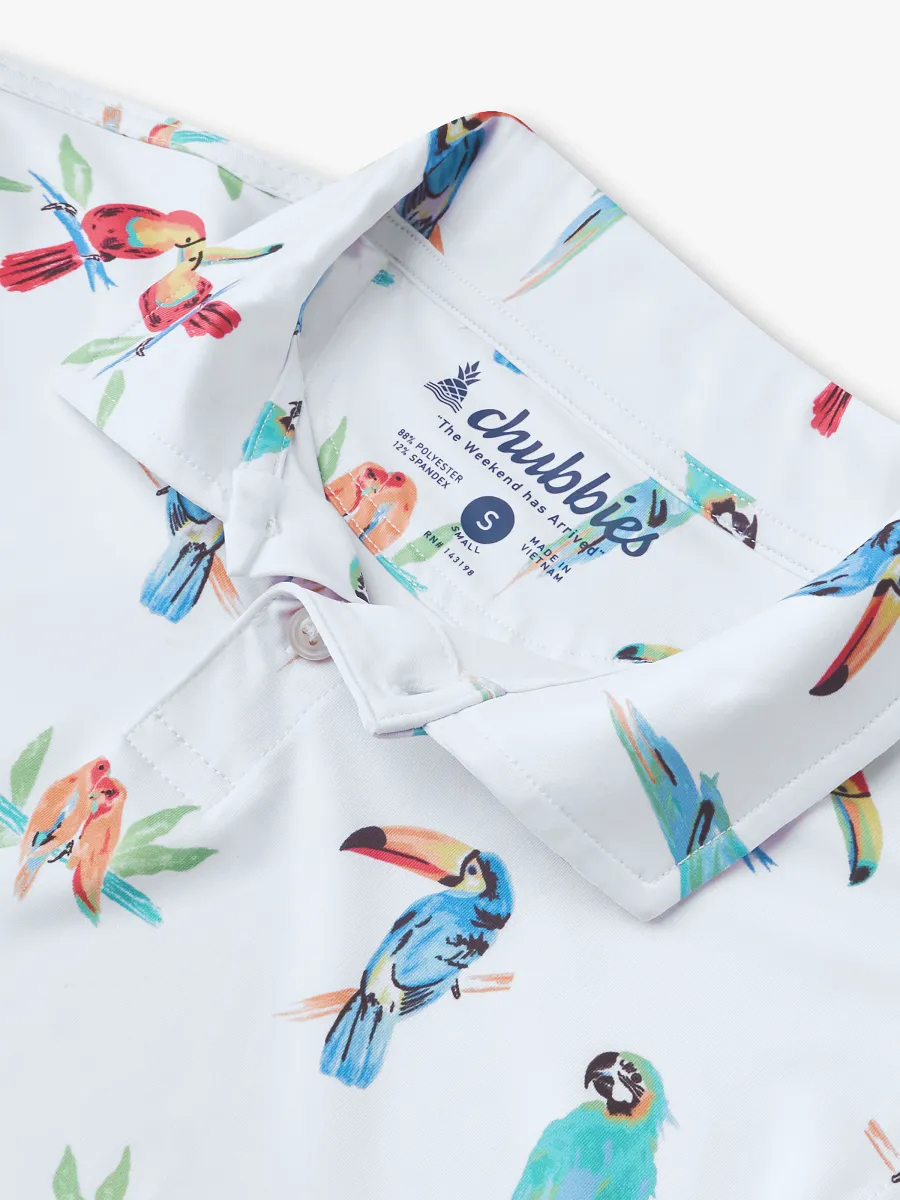 The Dude Where's Macaw (Boys Performance Polo) - Image 6