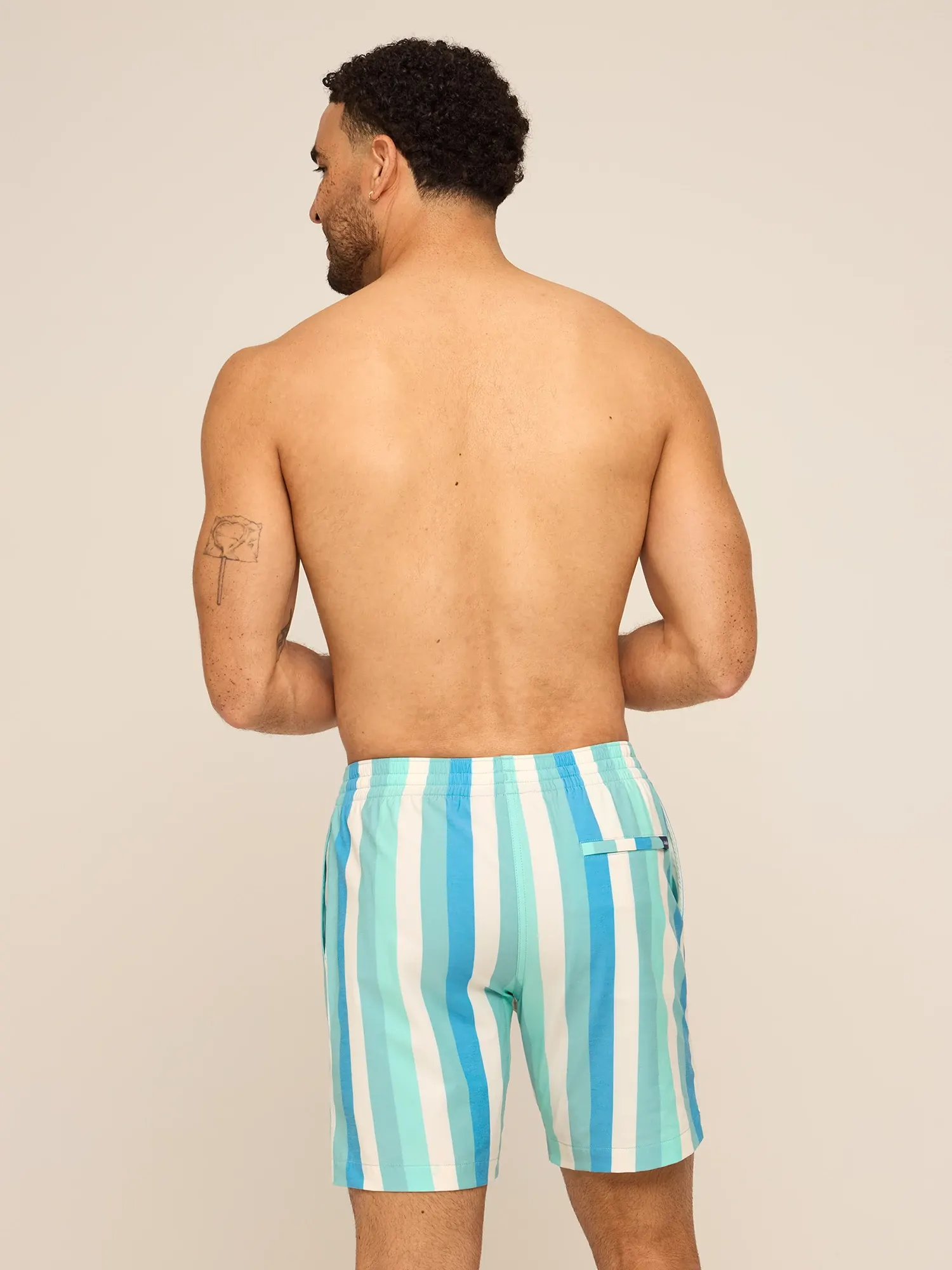 The Eversea Stripes 7" (Classic Lined Swim Trunk) - Image 2
