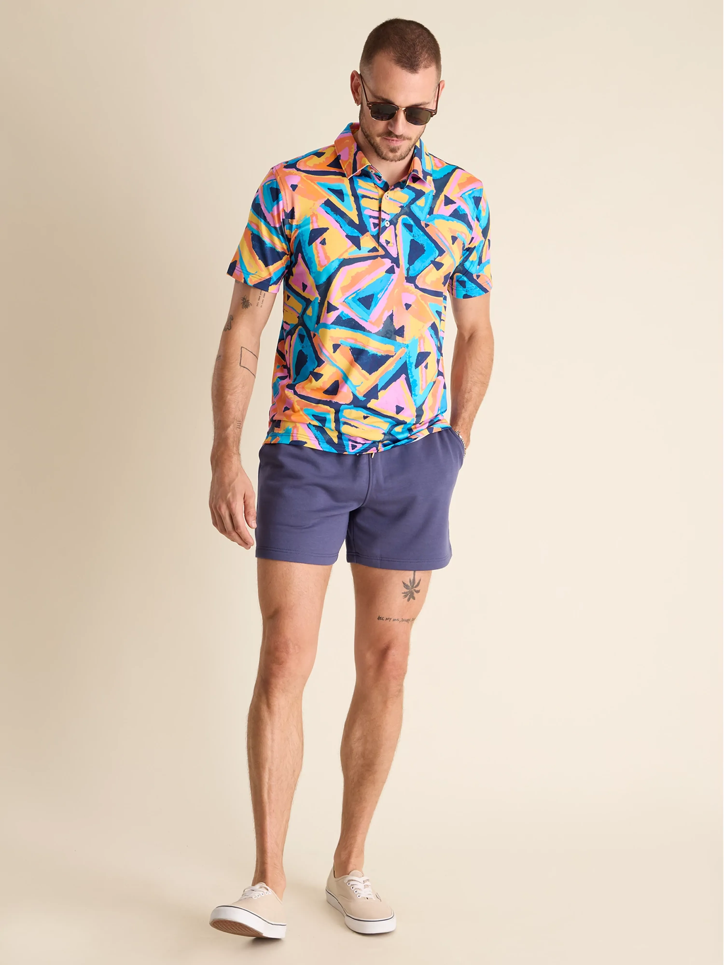 The Exploding Nacho (Performance Polo) - Orange - Image 6