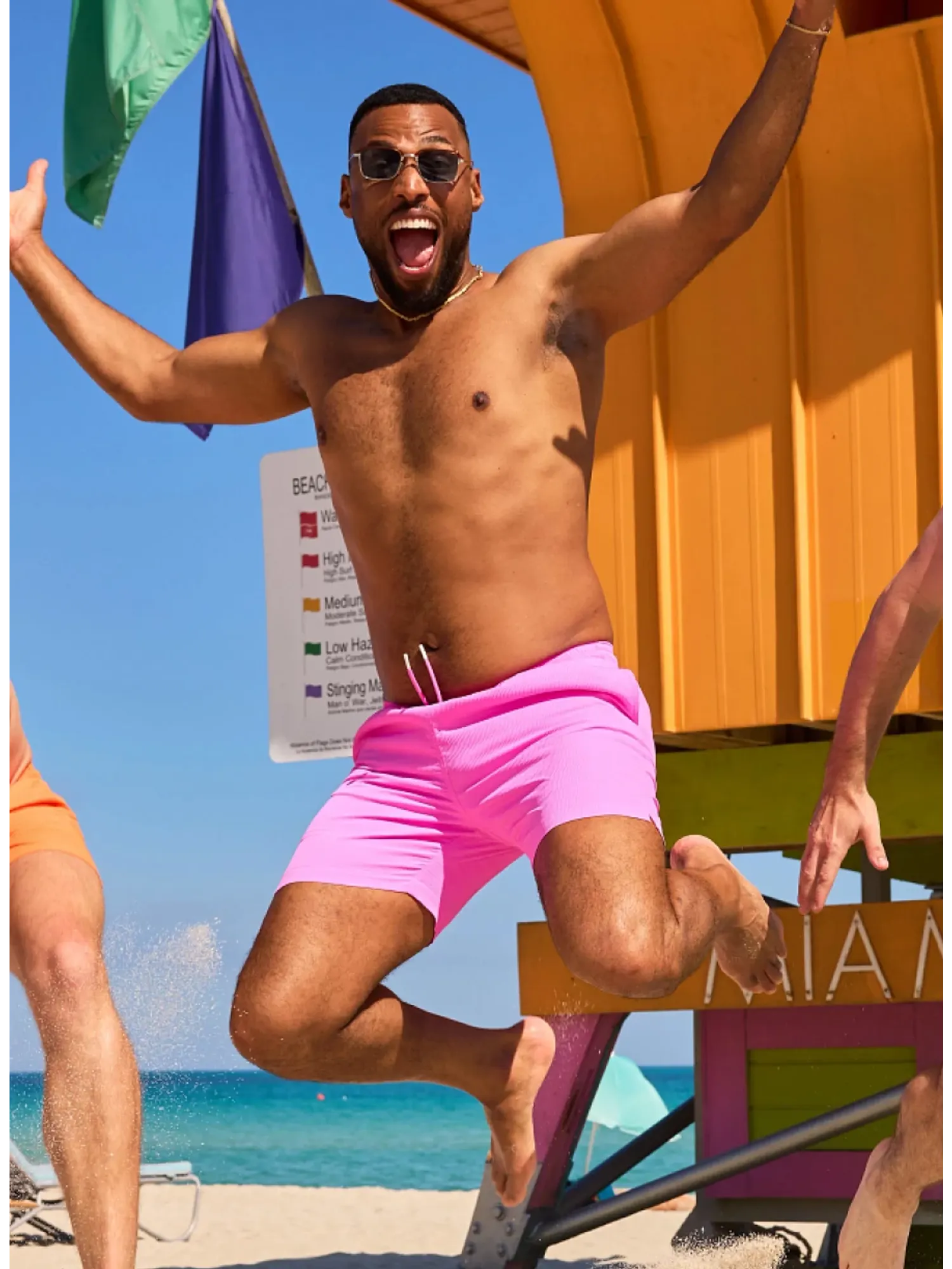 The Flamingo Fizzes 5.5" (Textured Lined Swim) - Image 10