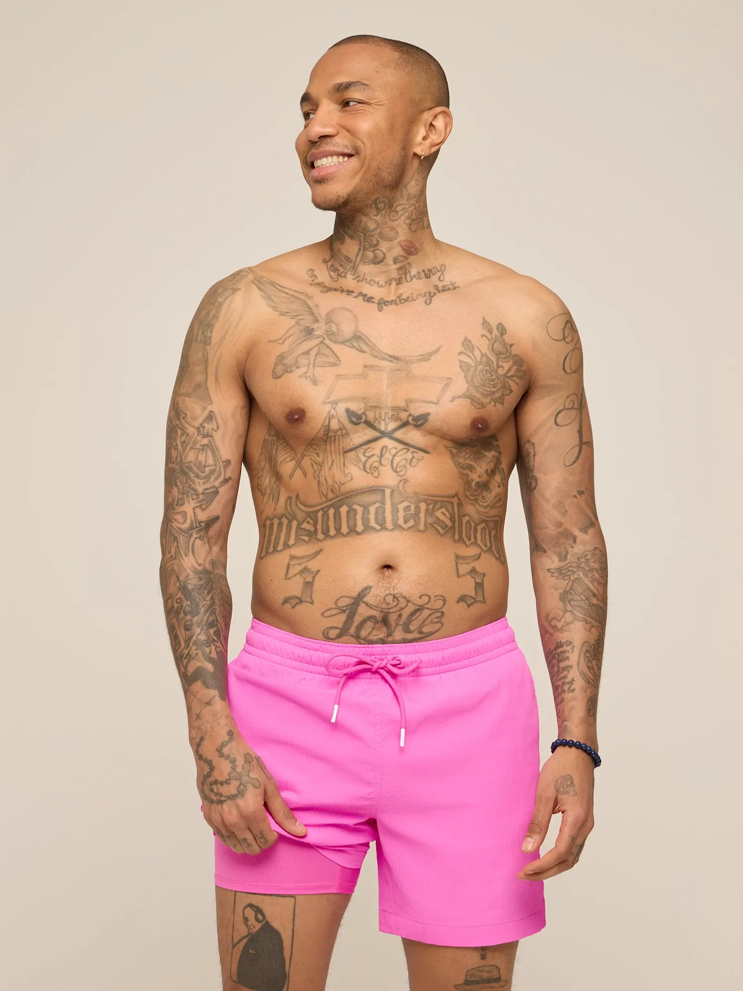 The Flamingo Fizzes 5.5" (Textured Lined Swim) - Image 2